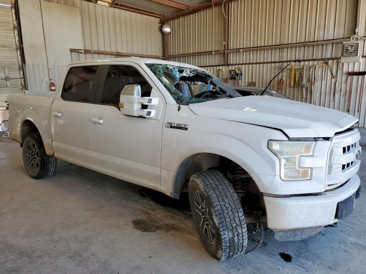 2015 Ford F150 Supercrew White vin: 1FTEW1EF7FKF03318