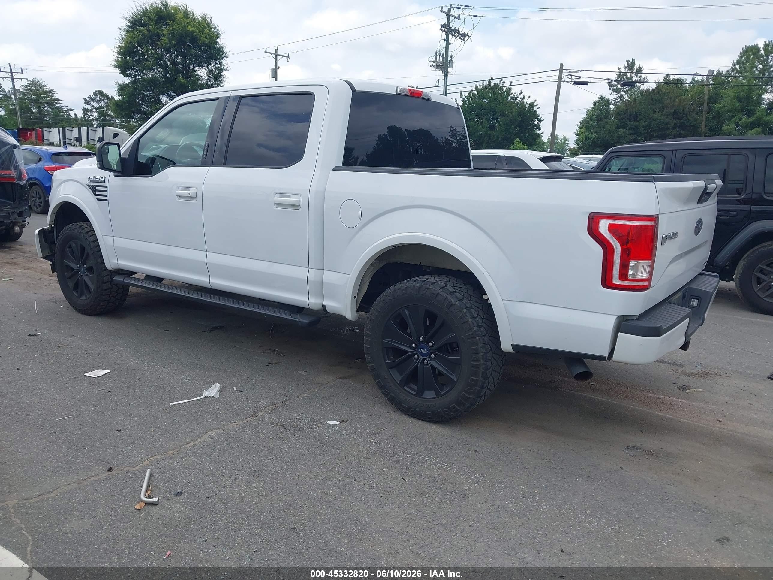 2016 Ford F150 Supercrew White vin: 1FTEW1EF7GKD32085