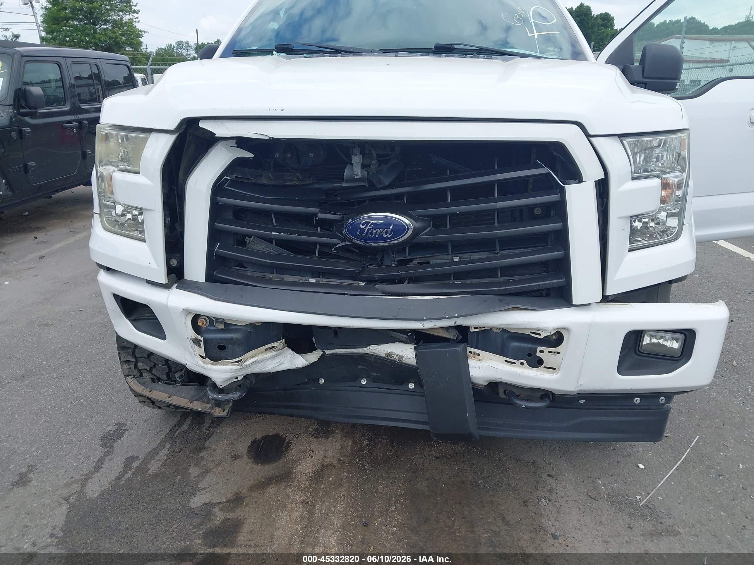 2016 Ford F150 Supercrew White vin: 1FTEW1EF7GKD32085