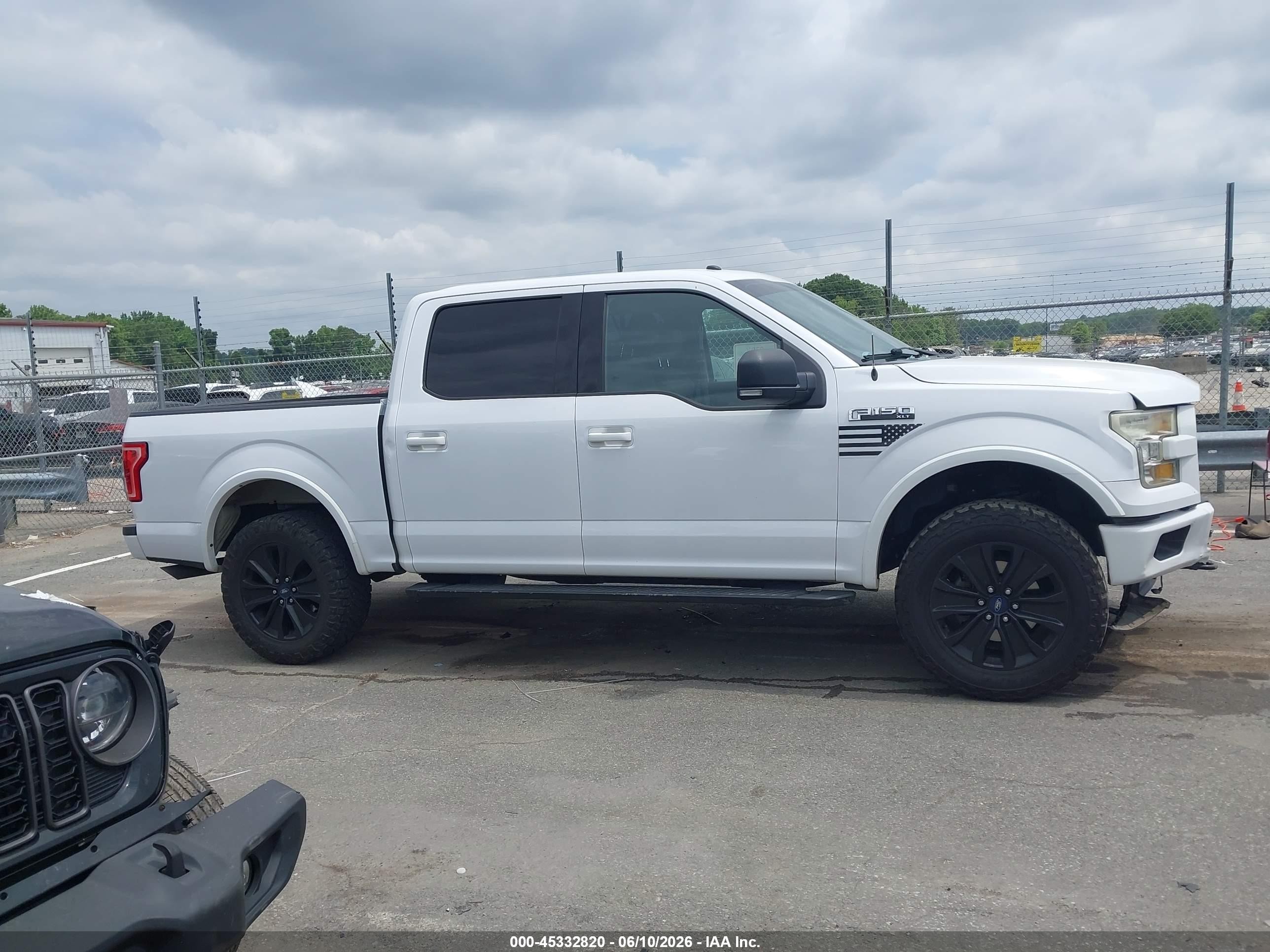 2016 Ford F150 Supercrew White vin: 1FTEW1EF7GKD32085