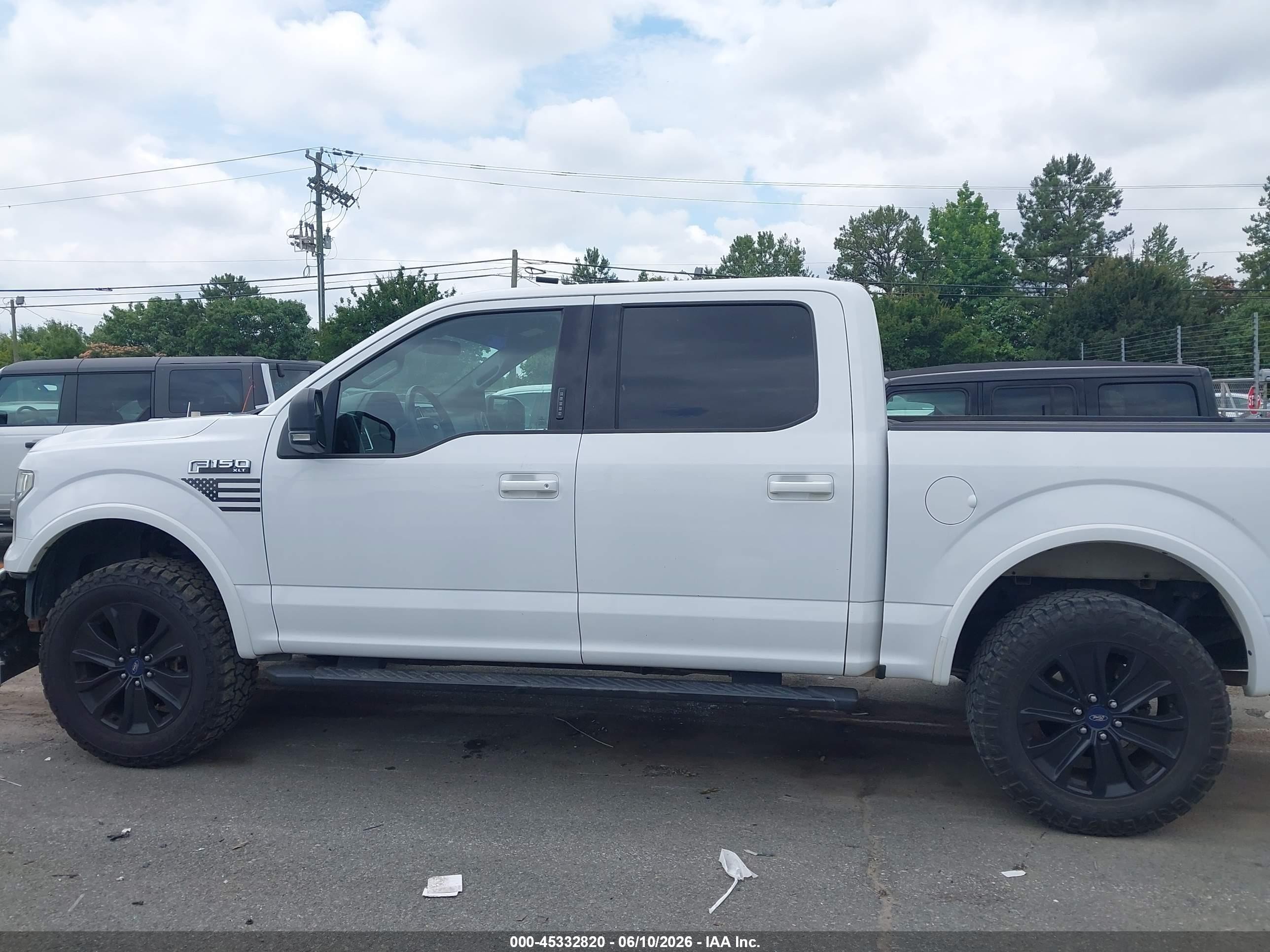 2016 Ford F150 Supercrew White vin: 1FTEW1EF7GKD32085