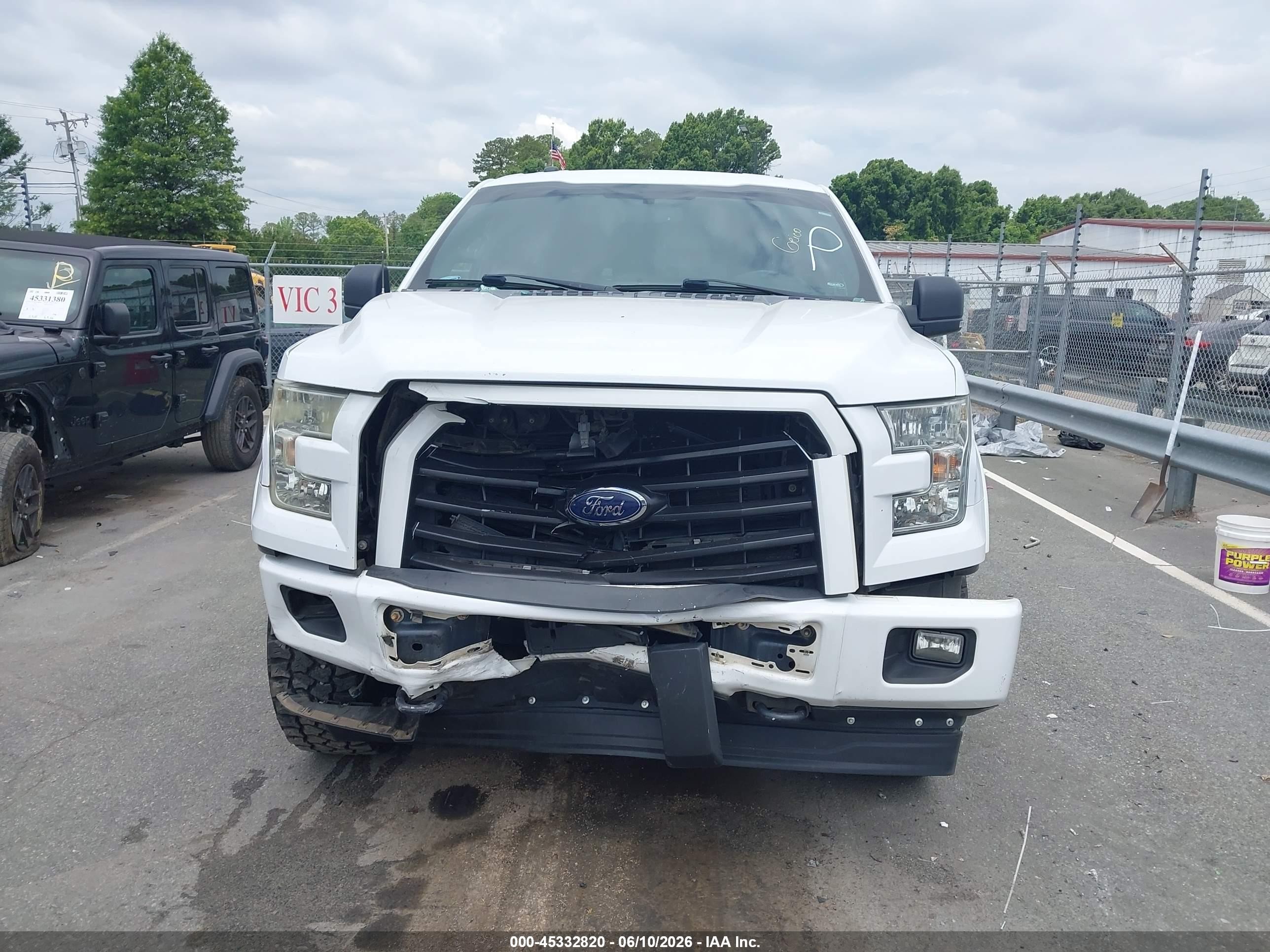 2016 Ford F150 Supercrew White vin: 1FTEW1EF7GKD32085