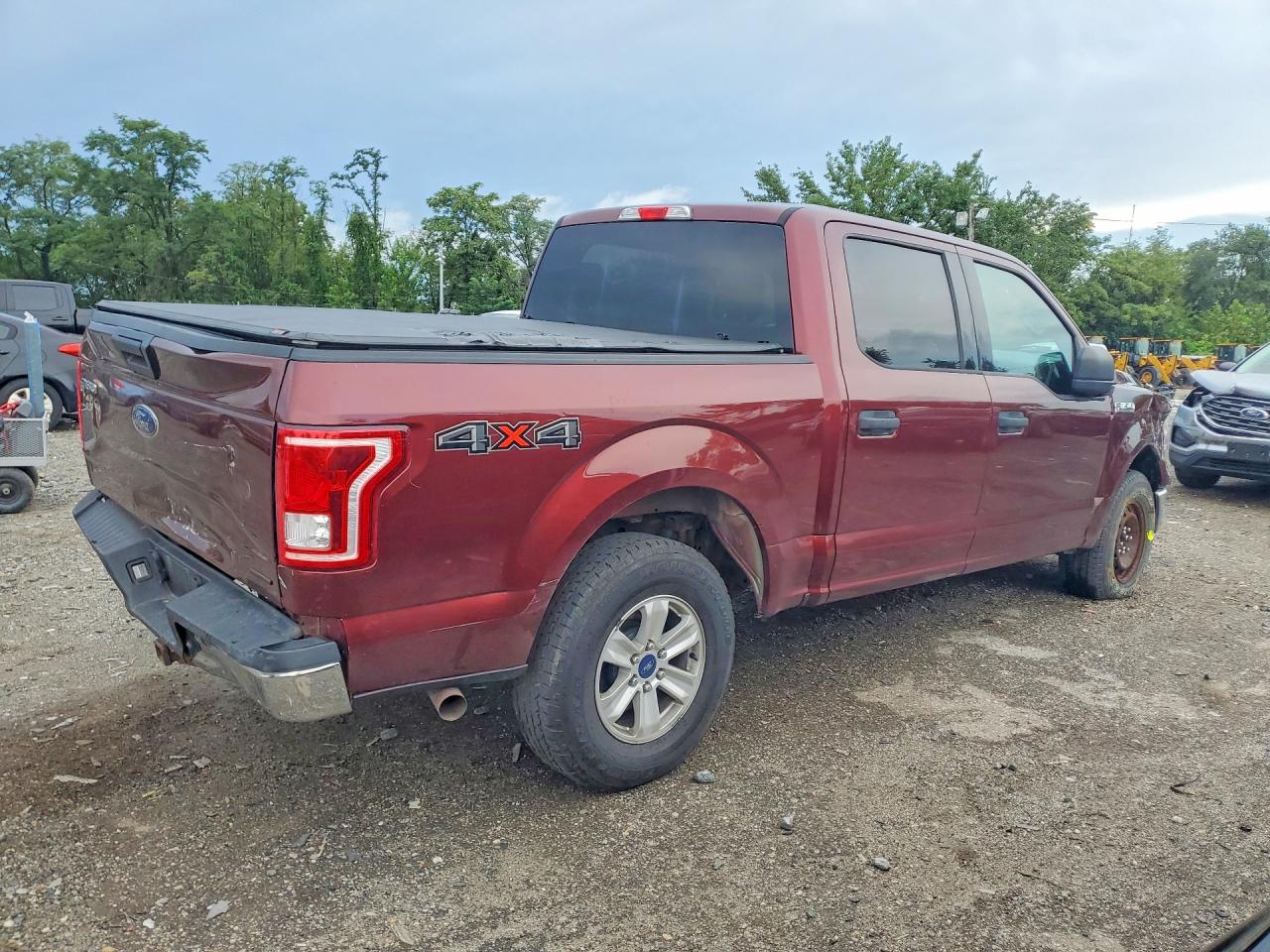 2015 Ford F150 Supercrew Burgundy vin: 1FTEW1EF8FFA34801