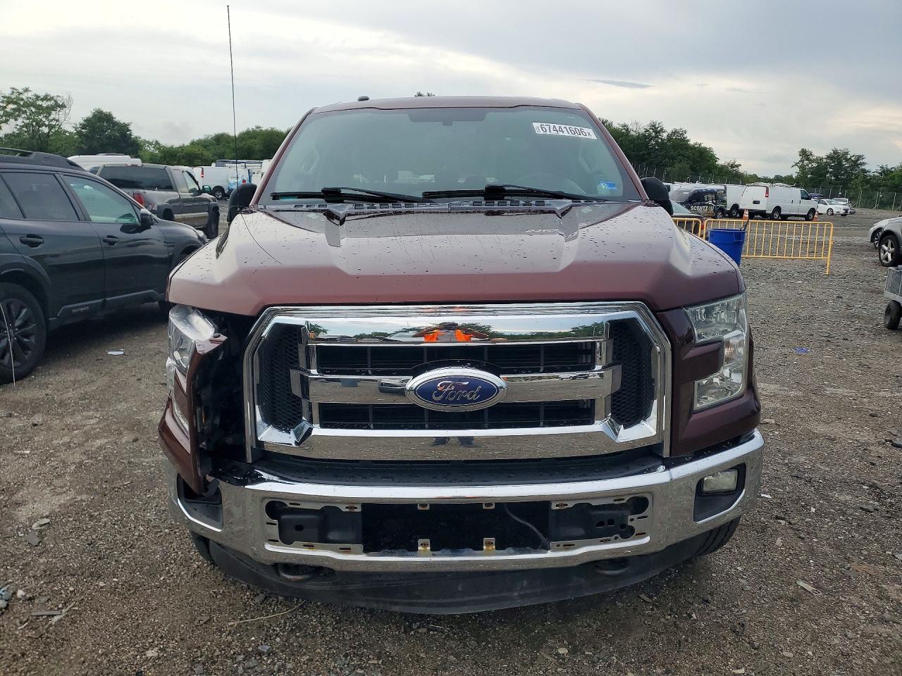 2015 Ford F150 Supercrew Burgundy vin: 1FTEW1EF8FFA34801