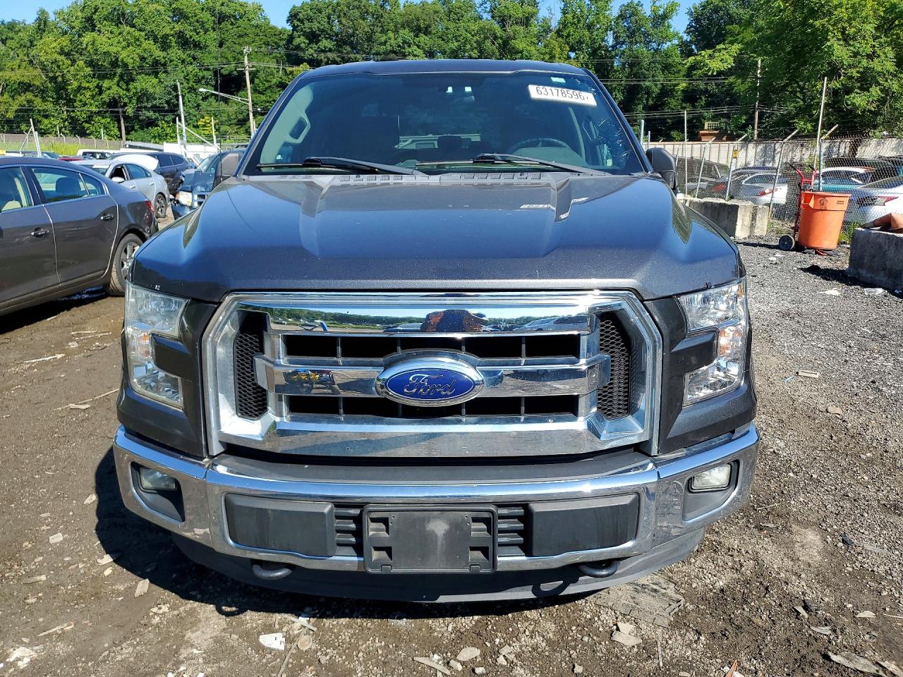 2015 Ford F150 Supercrew Gray vin: 1FTEW1EF8FFA40453