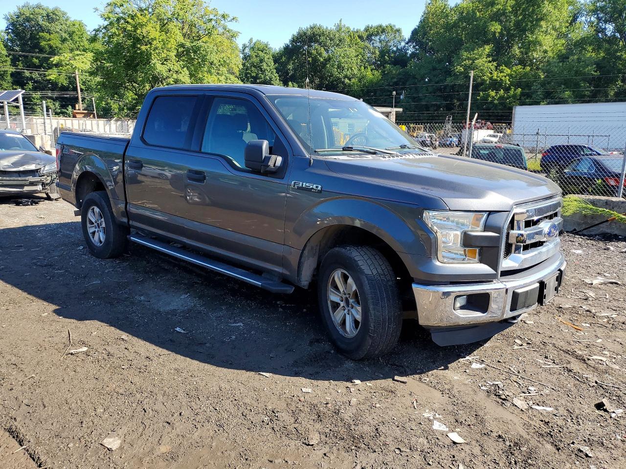 2015 Ford F150 Supercrew Gray vin: 1FTEW1EF8FFA40453