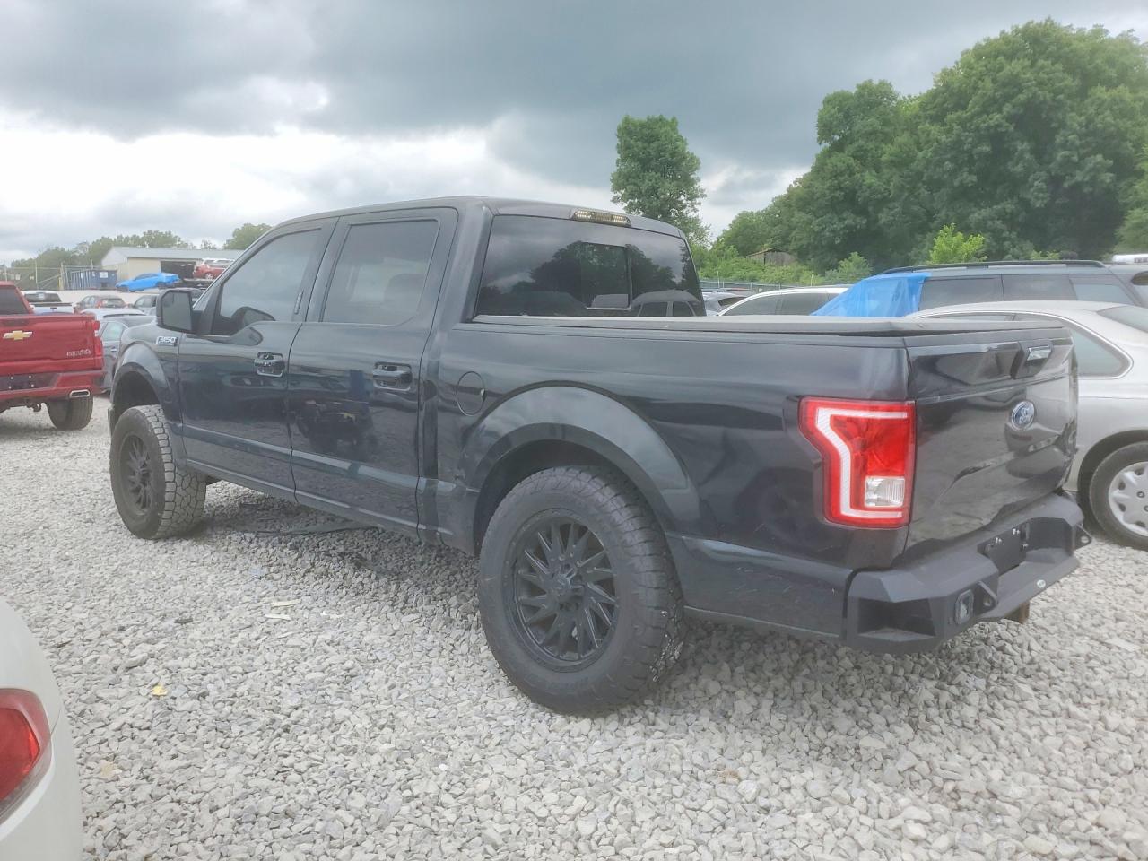2015 Ford F150 Supercrew Черный vin: 1FTEW1EF8FFA48519