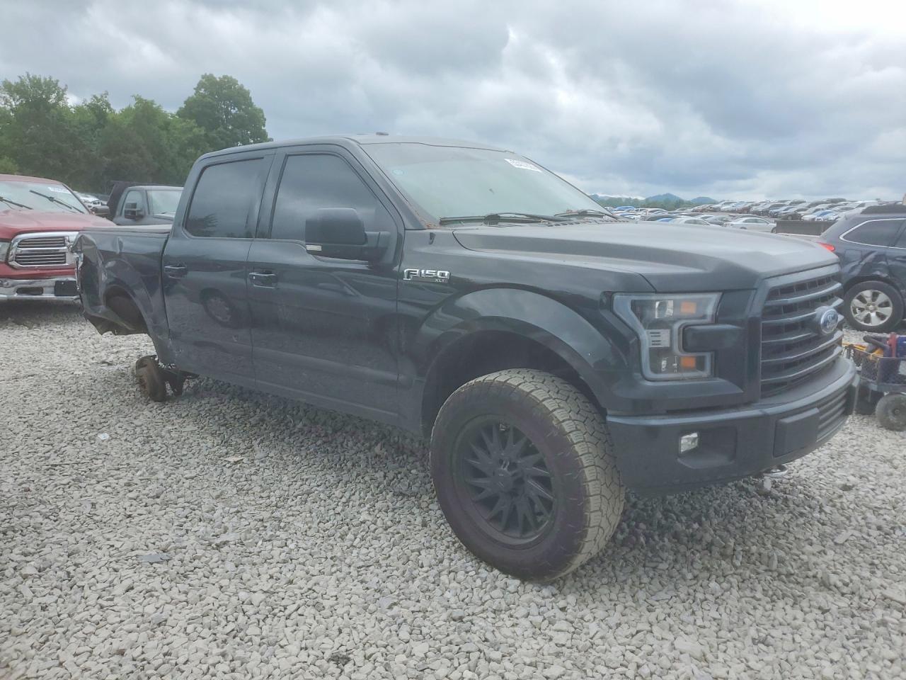 2015 Ford F150 Supercrew Черный vin: 1FTEW1EF8FFA48519