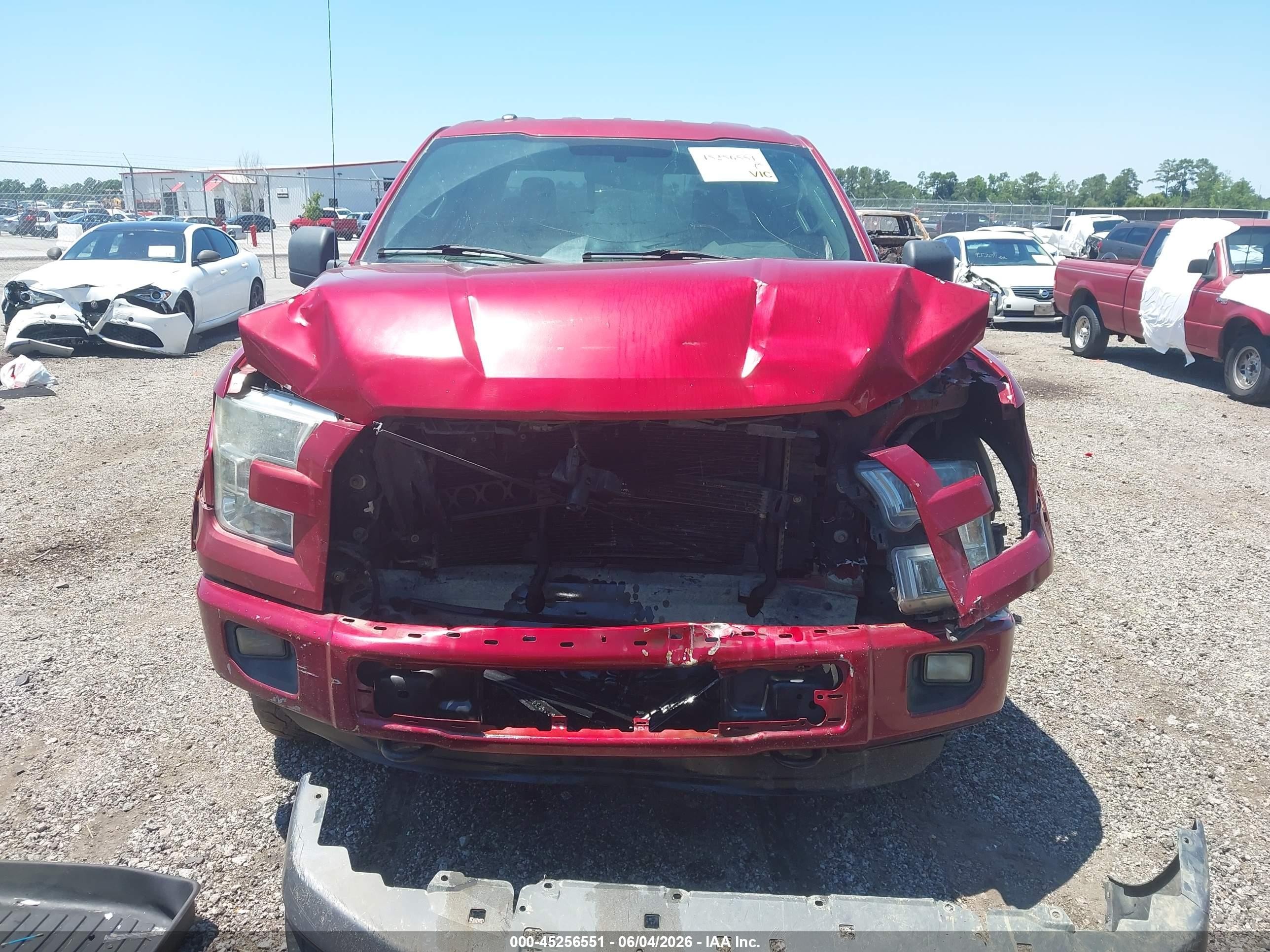 2015 Ford F-150 Xlt Red vin: 1FTEW1EF8FFA97736