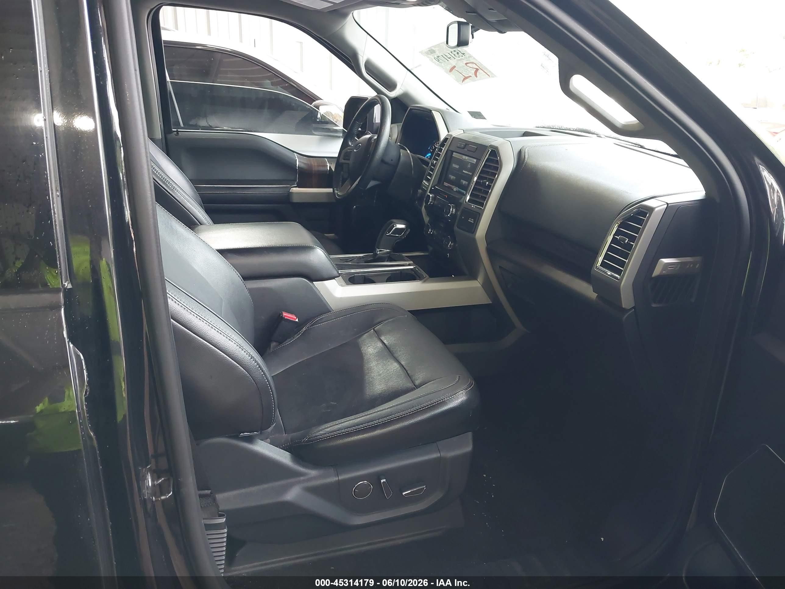 2015 Ford F-150 Lariat Black vin: 1FTEW1EF8FFB58003