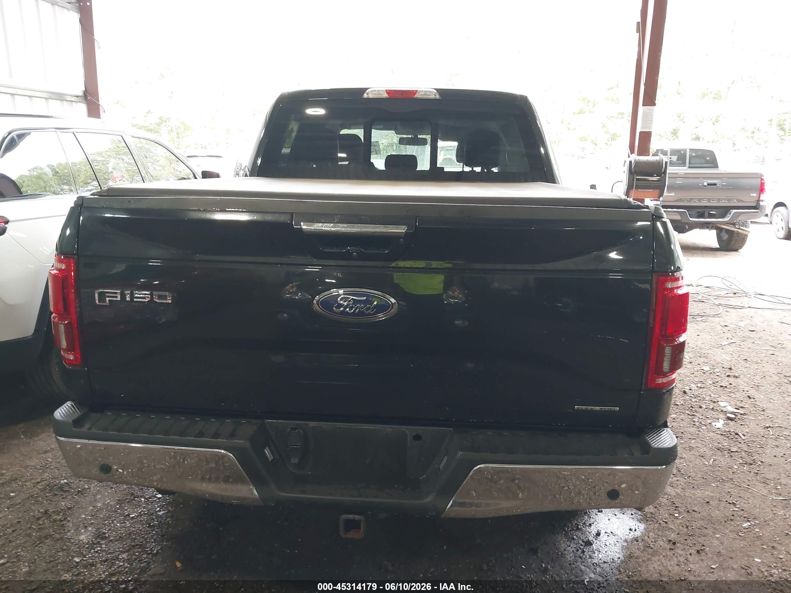 2015 Ford F-150 Lariat Black vin: 1FTEW1EF8FFB58003