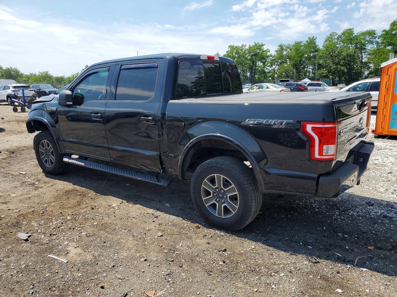 2015 Ford F150 Supercrew Black vin: 1FTEW1EF8FFC64290