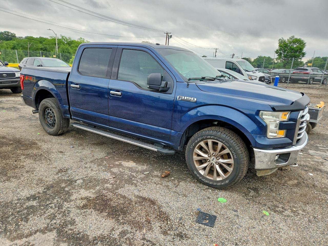 2015 Ford F150 Supercrew Blue vin: 1FTEW1EF8FKD14452