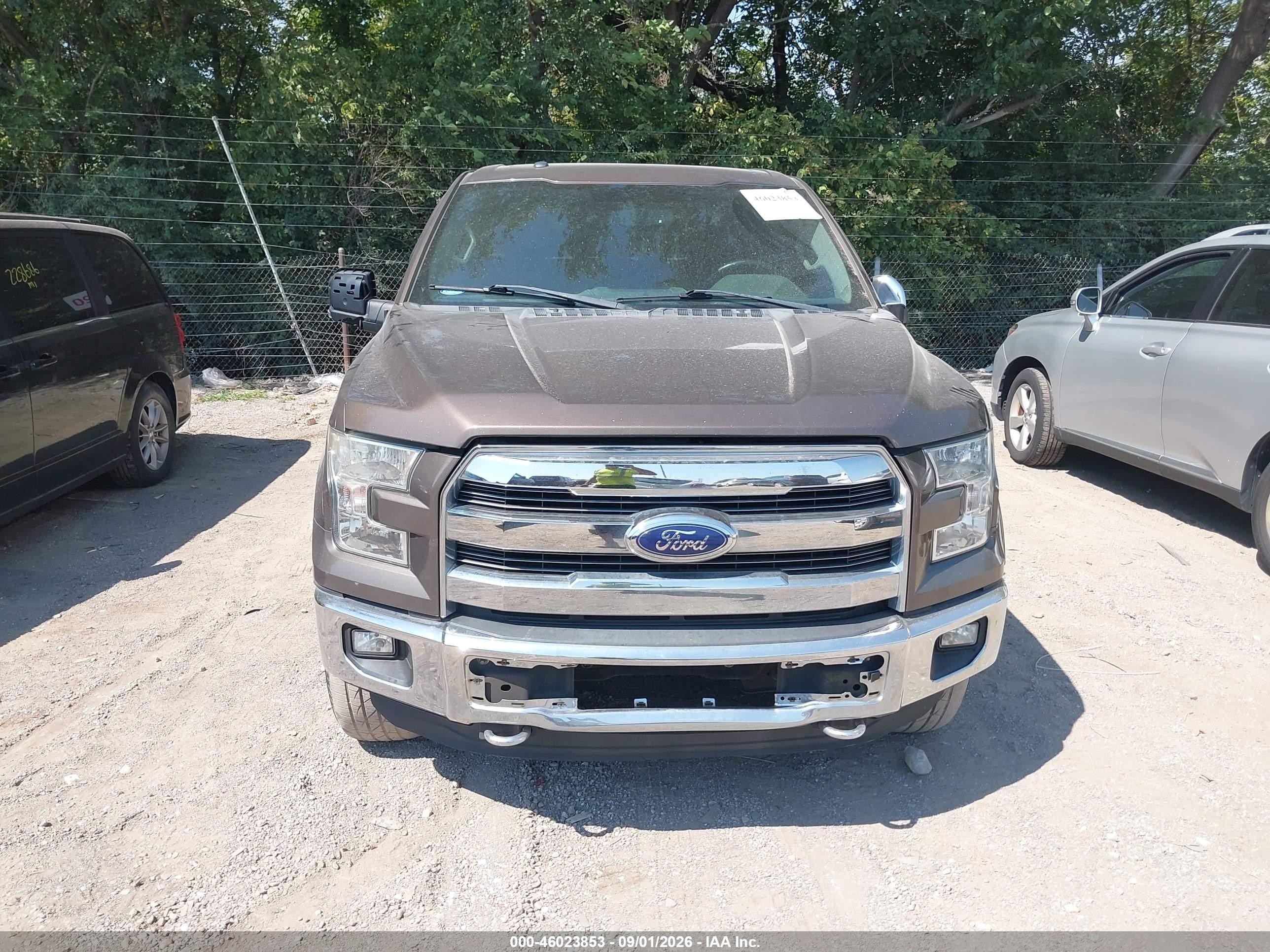 2015 Ford F-150 Lariat Brown vin: 1FTEW1EF8FKD24687