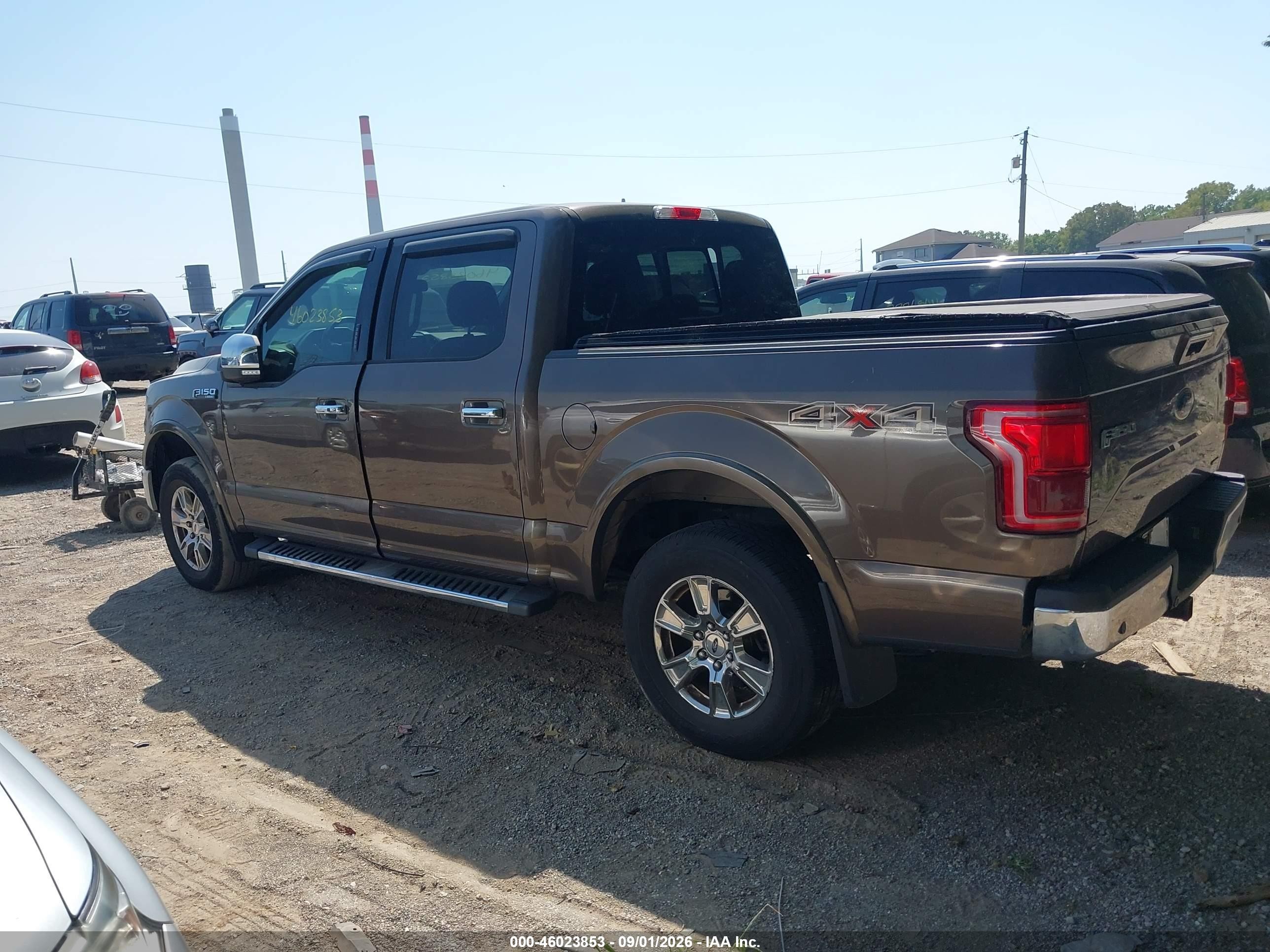 2015 Ford F-150 Lariat Brown vin: 1FTEW1EF8FKD24687