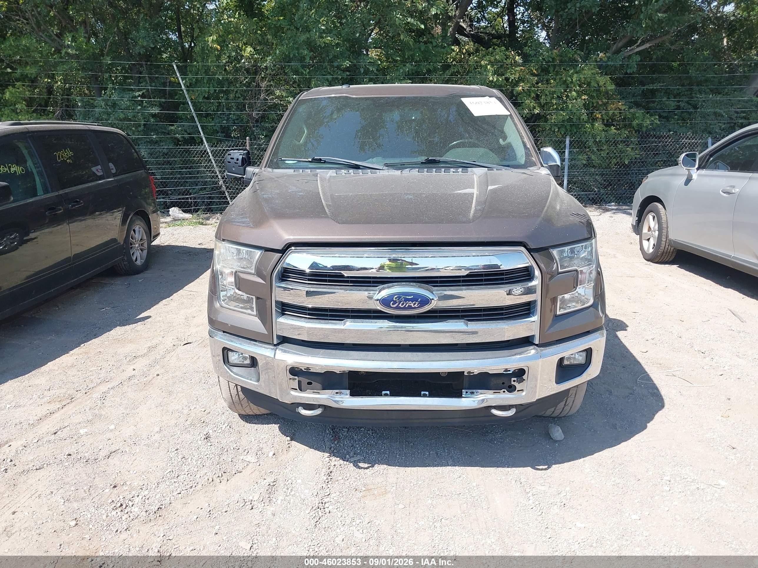 2015 Ford F-150 Lariat Brown vin: 1FTEW1EF8FKD24687