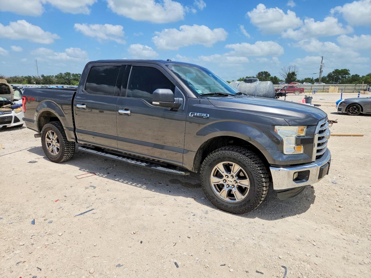 2015 Ford F150 Supercrew Серый vin: 1FTEW1EF8FKD77311