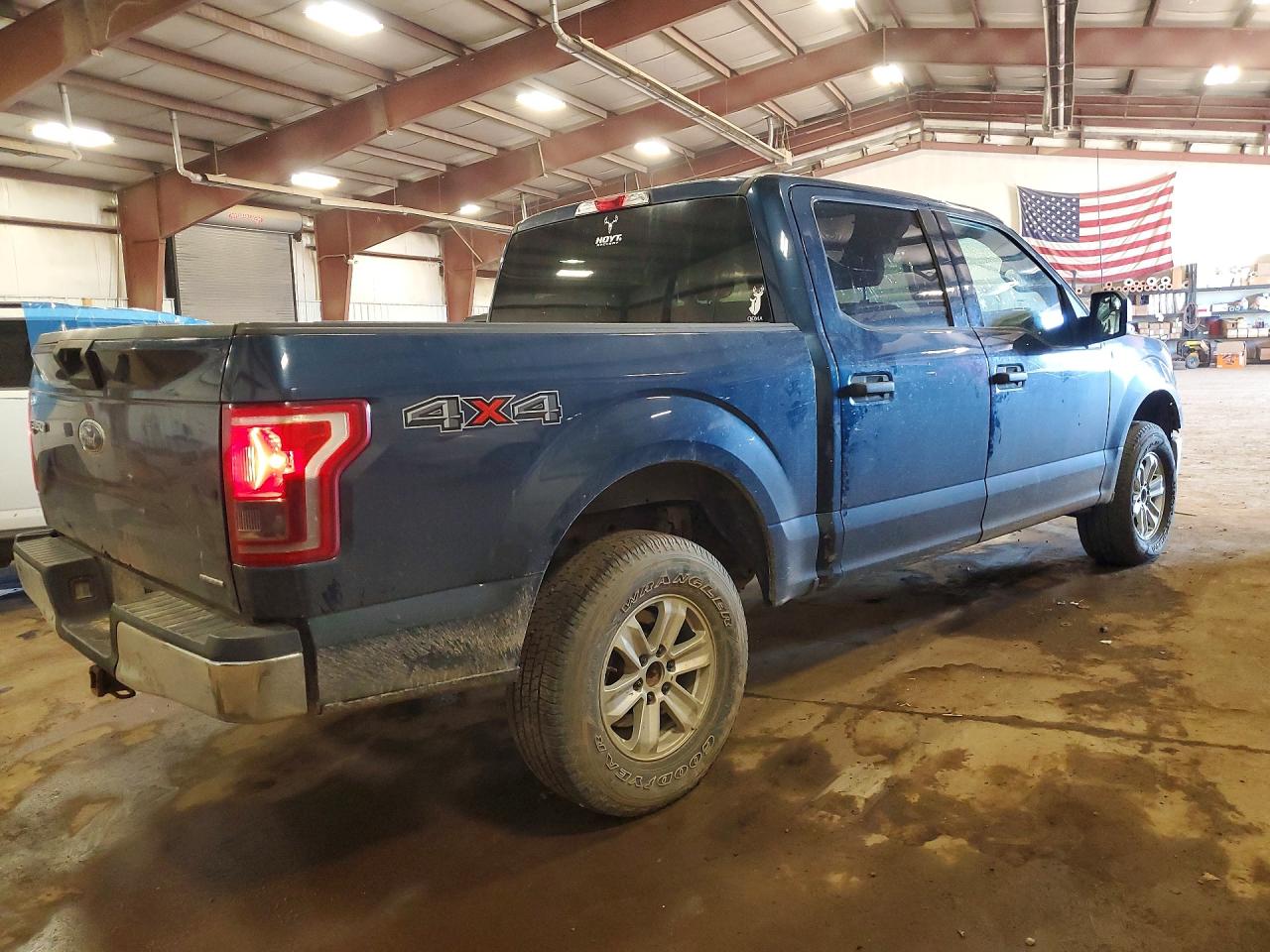 2016 Ford F150 Supercrew Blue vin: 1FTEW1EF8GFB54650