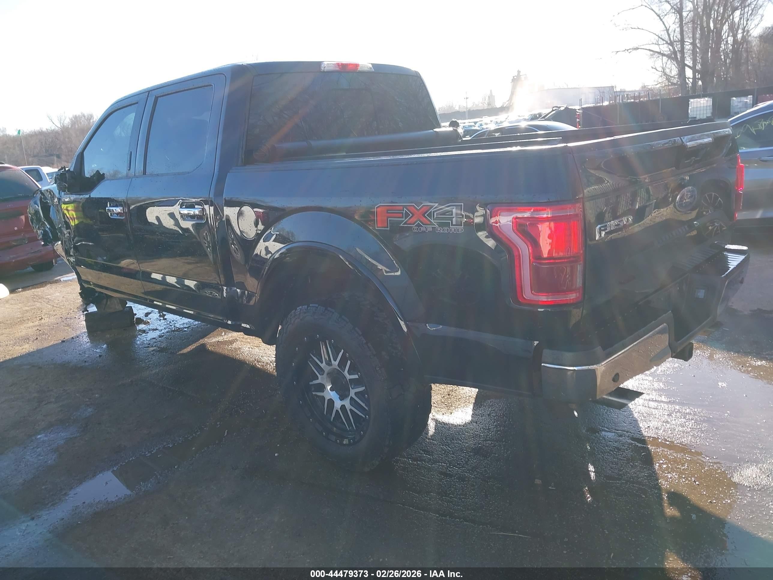 2017 Ford F-150 Lariat Черный vin: 1FTEW1EF8HFA10095