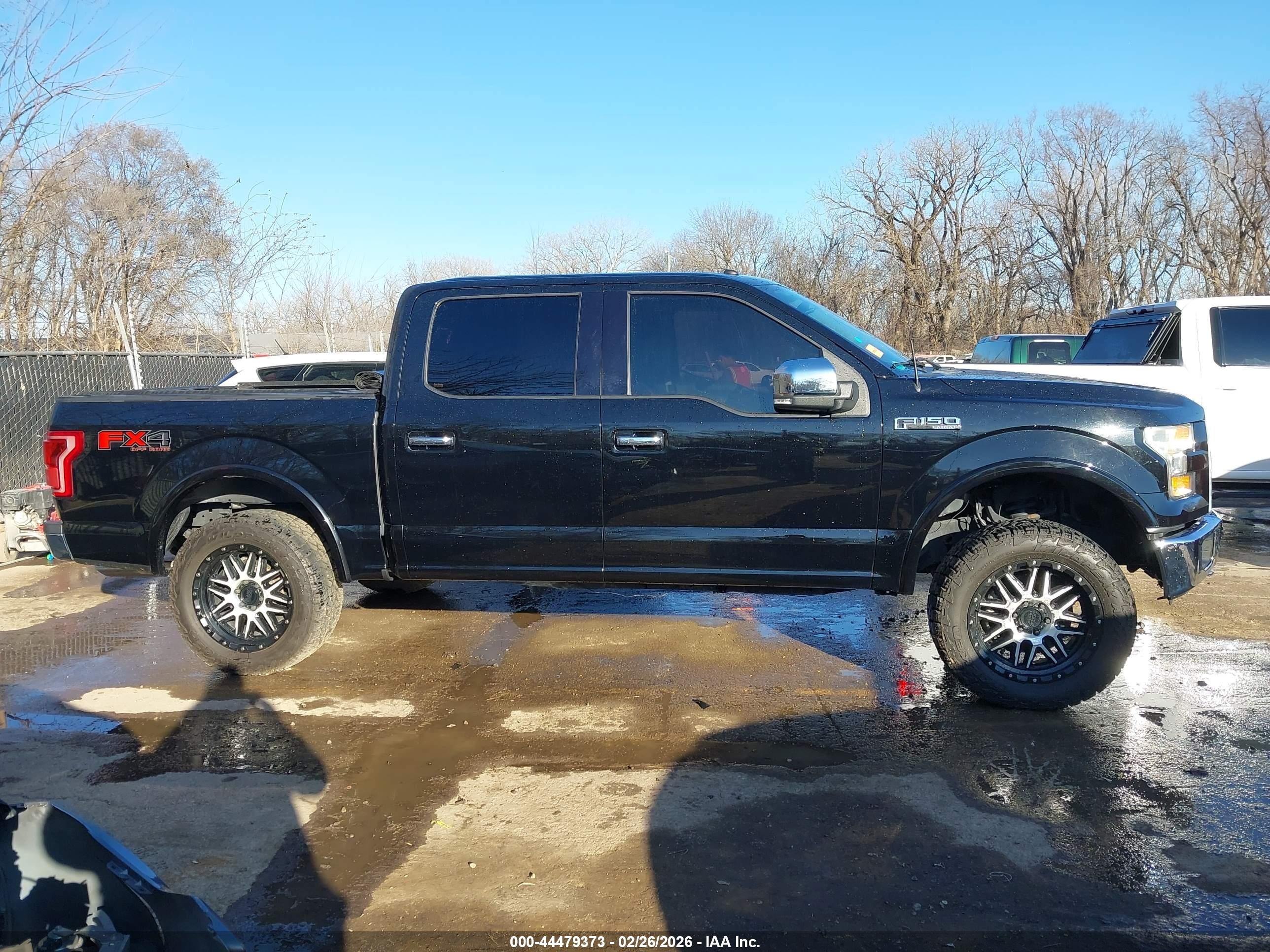 2017 Ford F-150 Lariat Черный vin: 1FTEW1EF8HFA10095