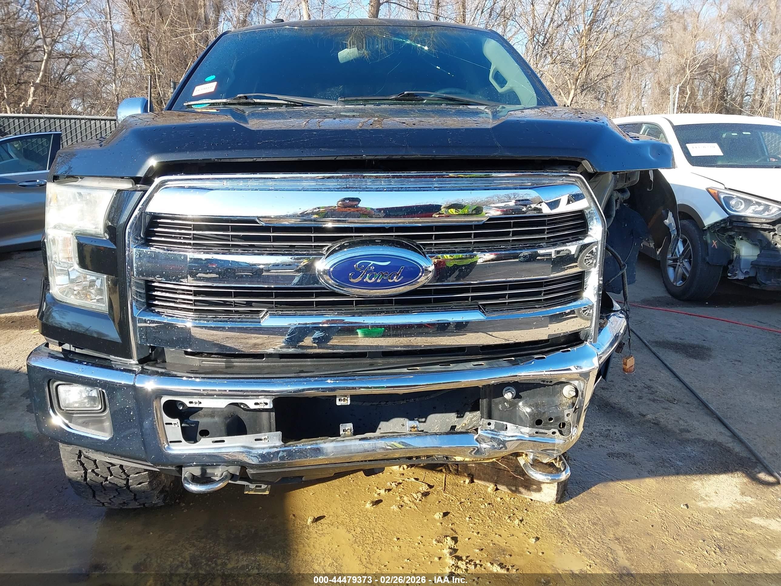2017 Ford F-150 Lariat Черный vin: 1FTEW1EF8HFA10095