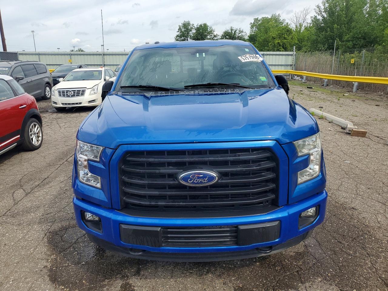 2015 Ford F150 Supercrew Blue vin: 1FTEW1EF9FFA52675