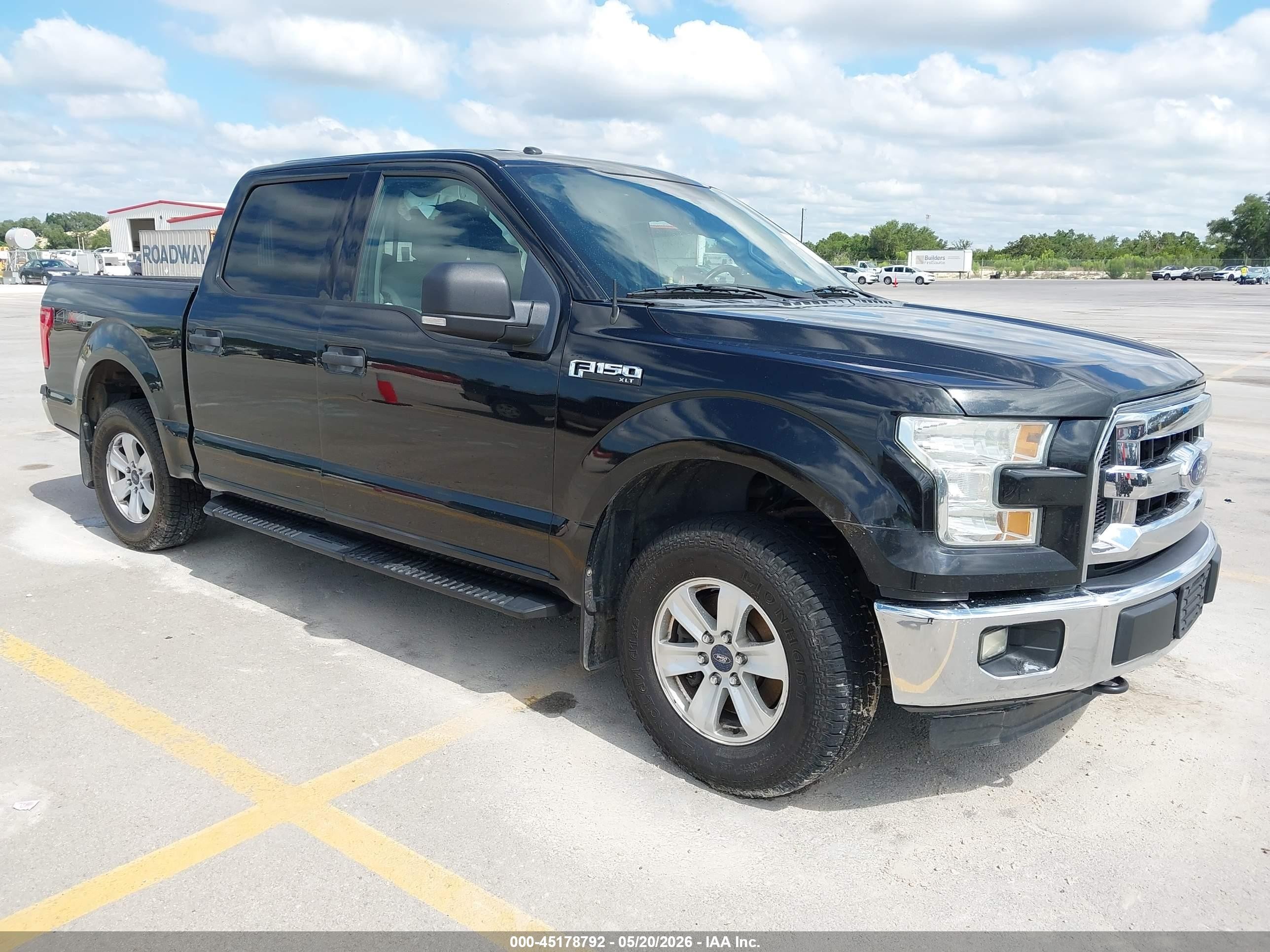 2015 Ford F-150 Xlt Black vin: 1FTEW1EF9FFA74031