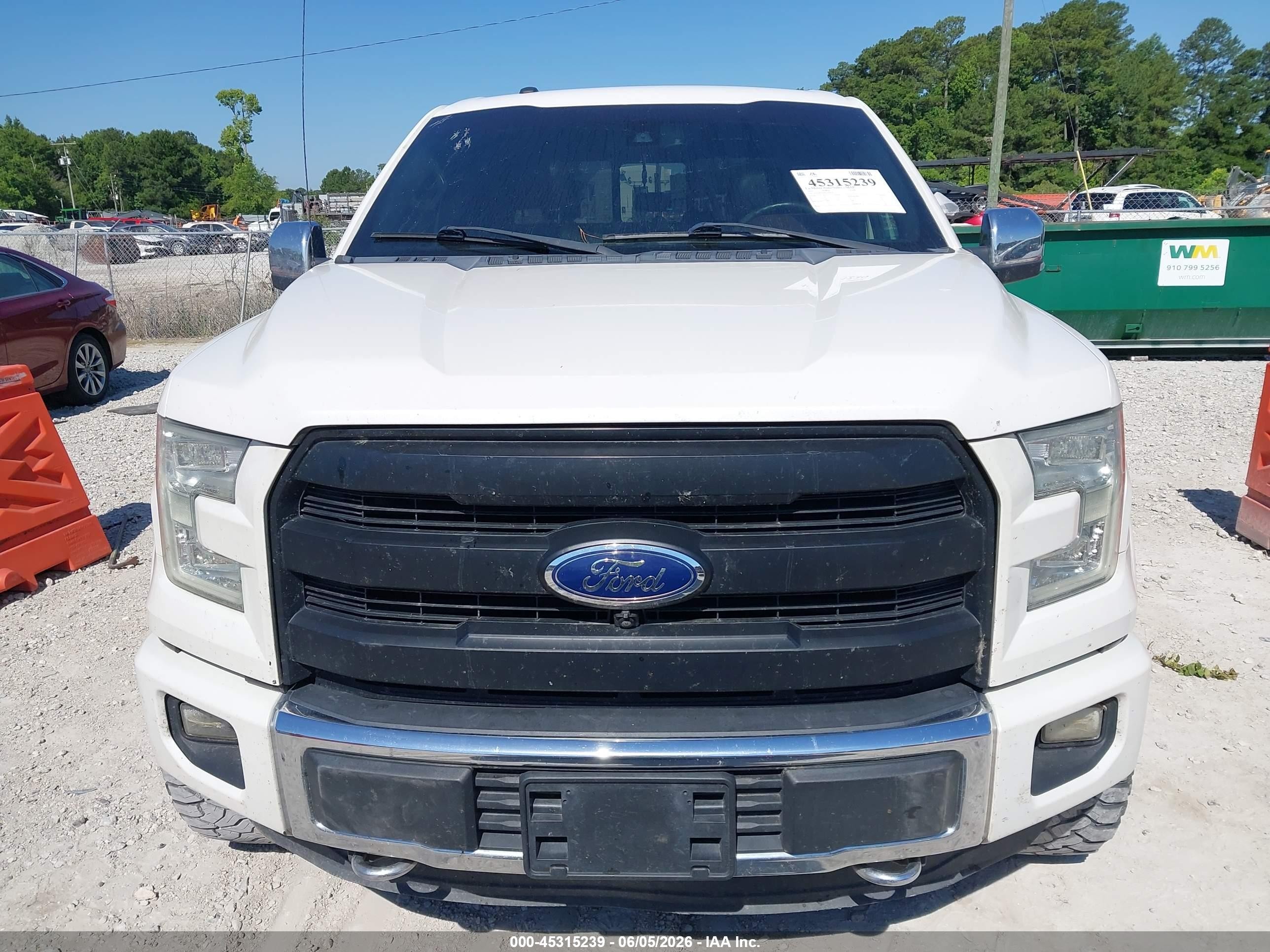 2015 Ford F-150 Platinum White vin: 1FTEW1EF9FFA79116