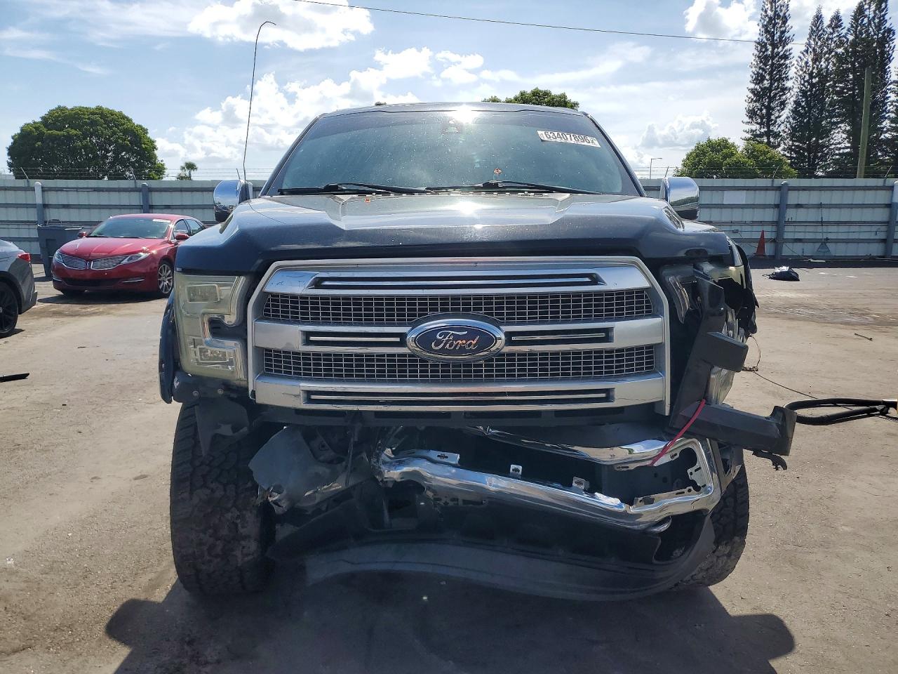 2015 Ford F150 Supercrew Black vin: 1FTEW1EF9FFA80167
