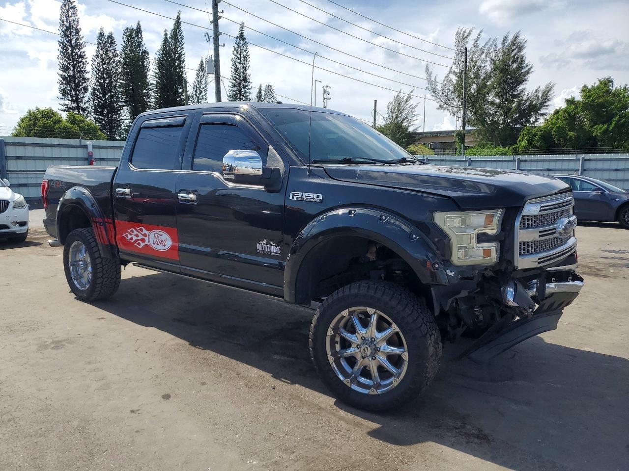 2015 Ford F150 Supercrew Black vin: 1FTEW1EF9FFA80167