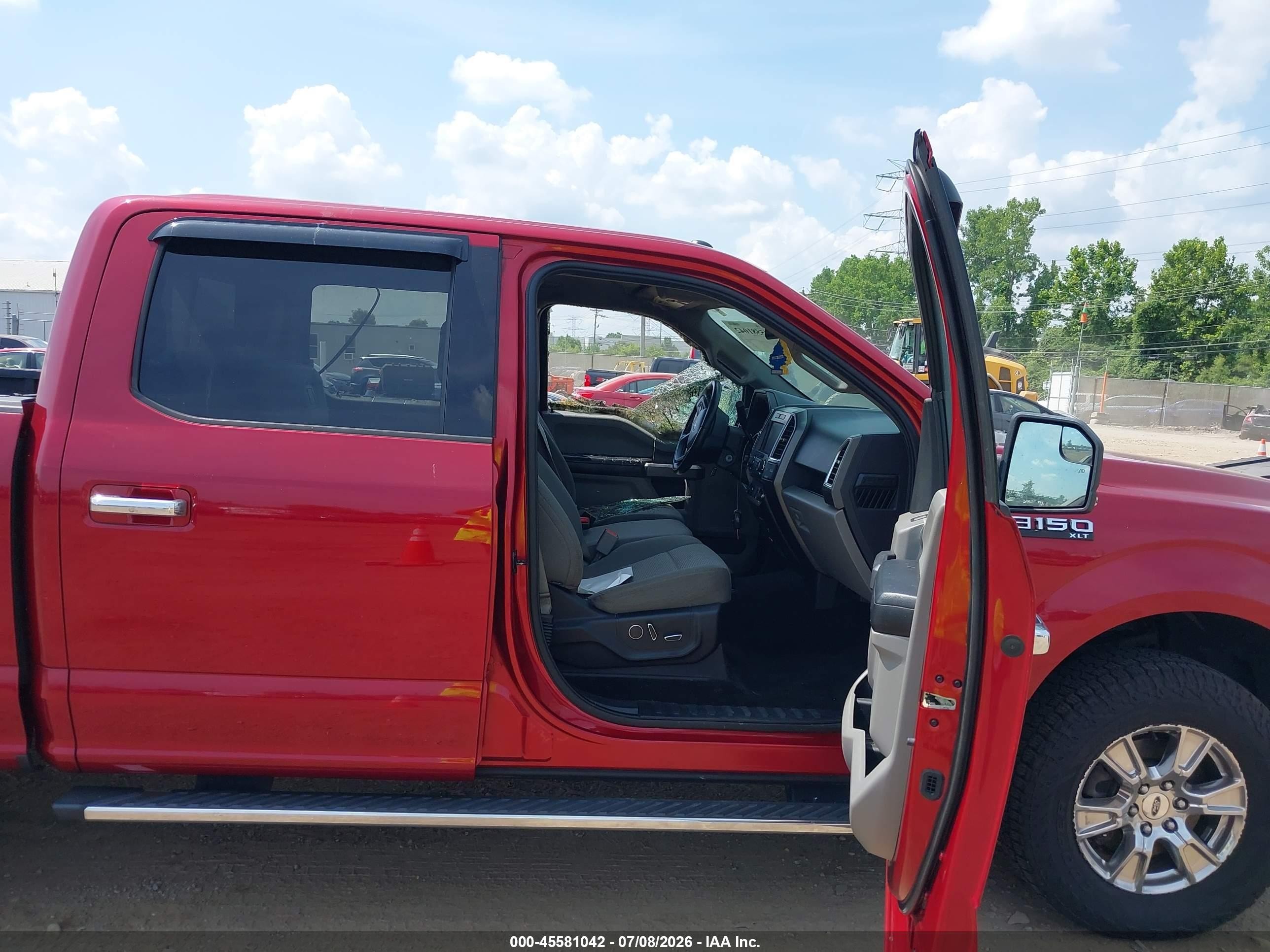 2015 Ford F-150 Xlt Red vin: 1FTEW1EF9FFA94134