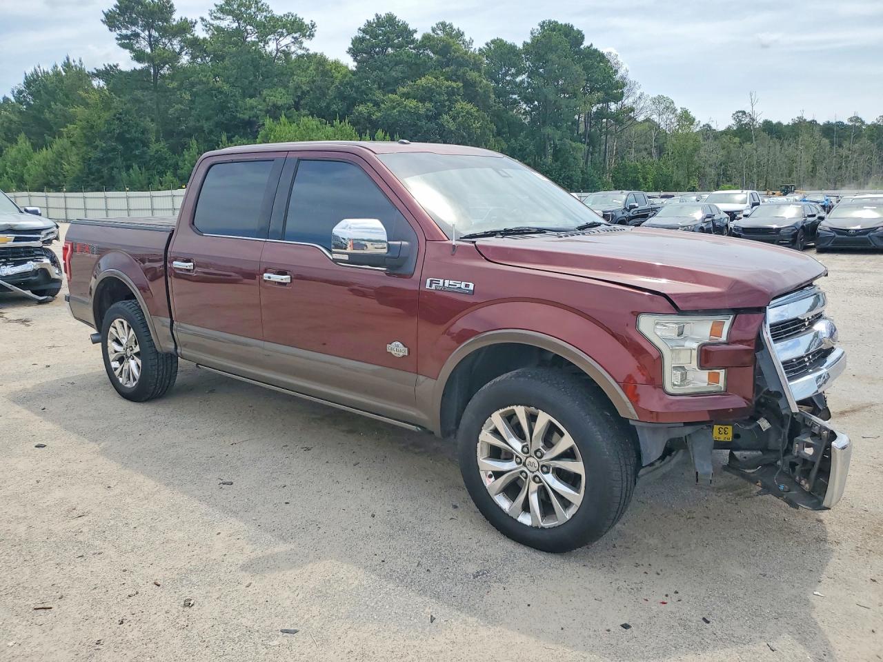 2015 Ford F150 Supercrew Maroon vin: 1FTEW1EF9FFB47639