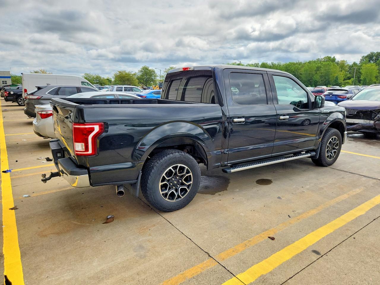 2015 Ford F150 Supercrew Black vin: 1FTEW1EF9FFC80319