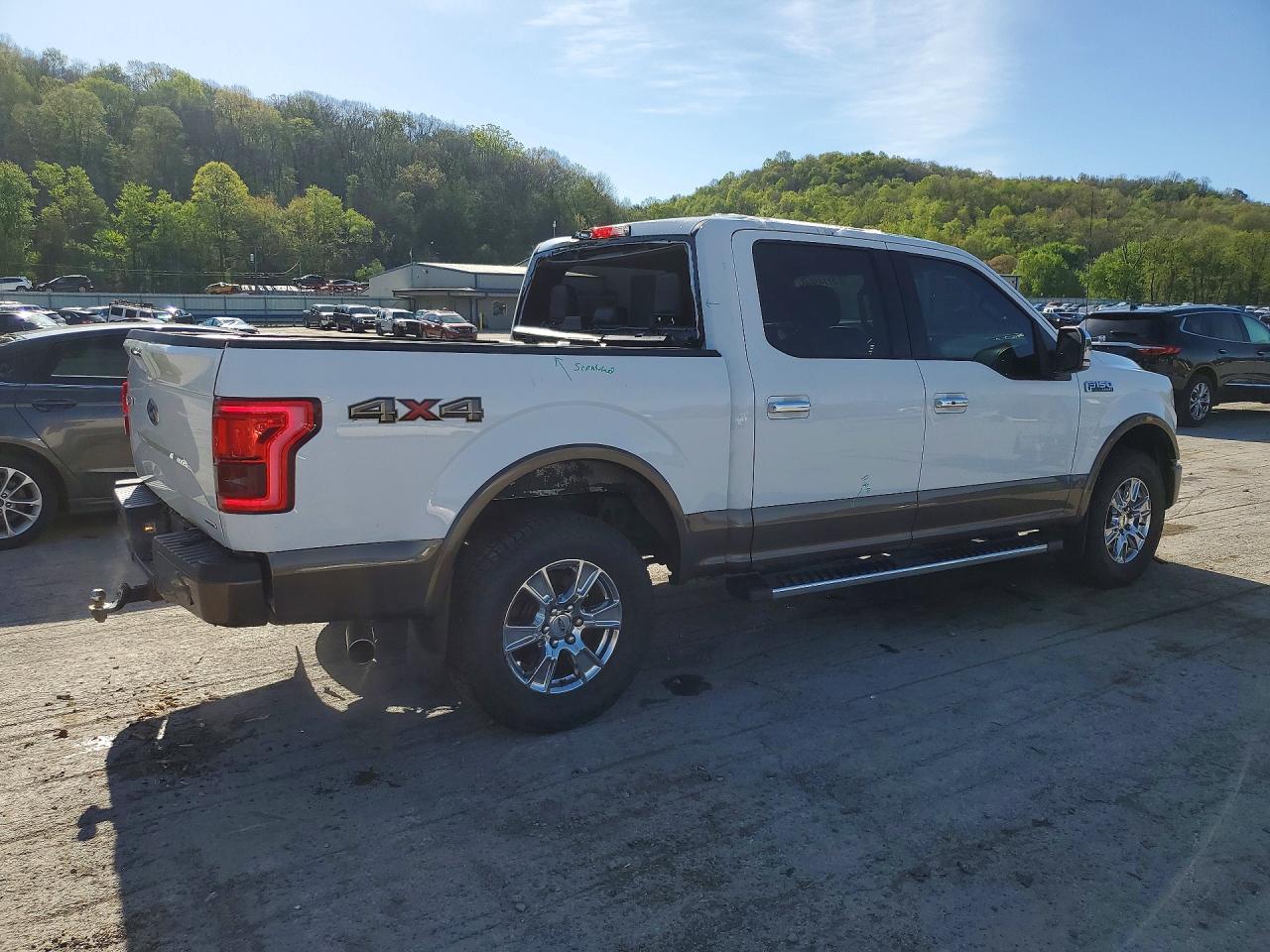 2015 Ford F150 Supercrew White vin: 1FTEW1EF9FFC89165