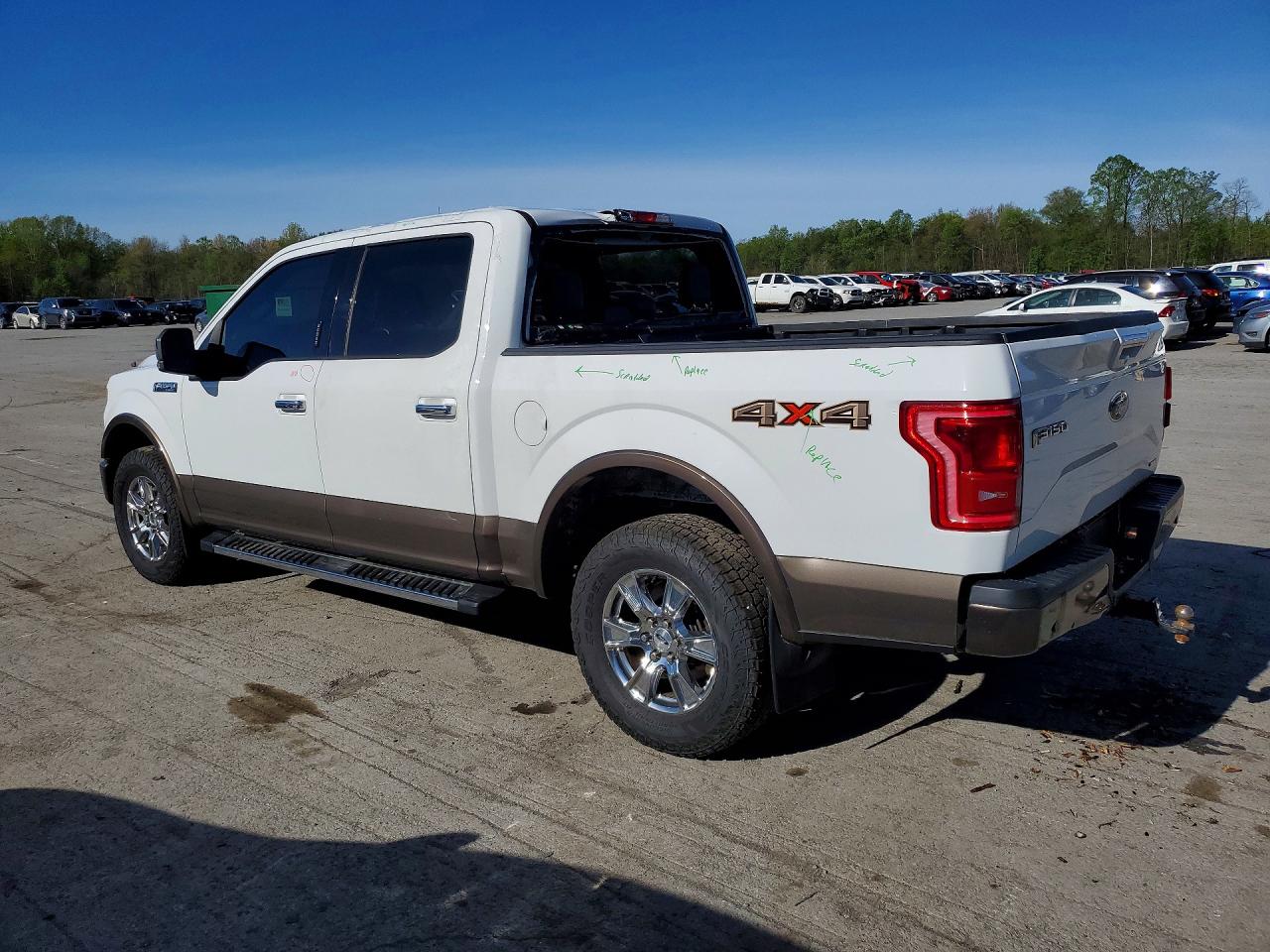 2015 Ford F150 Supercrew White vin: 1FTEW1EF9FFC89165