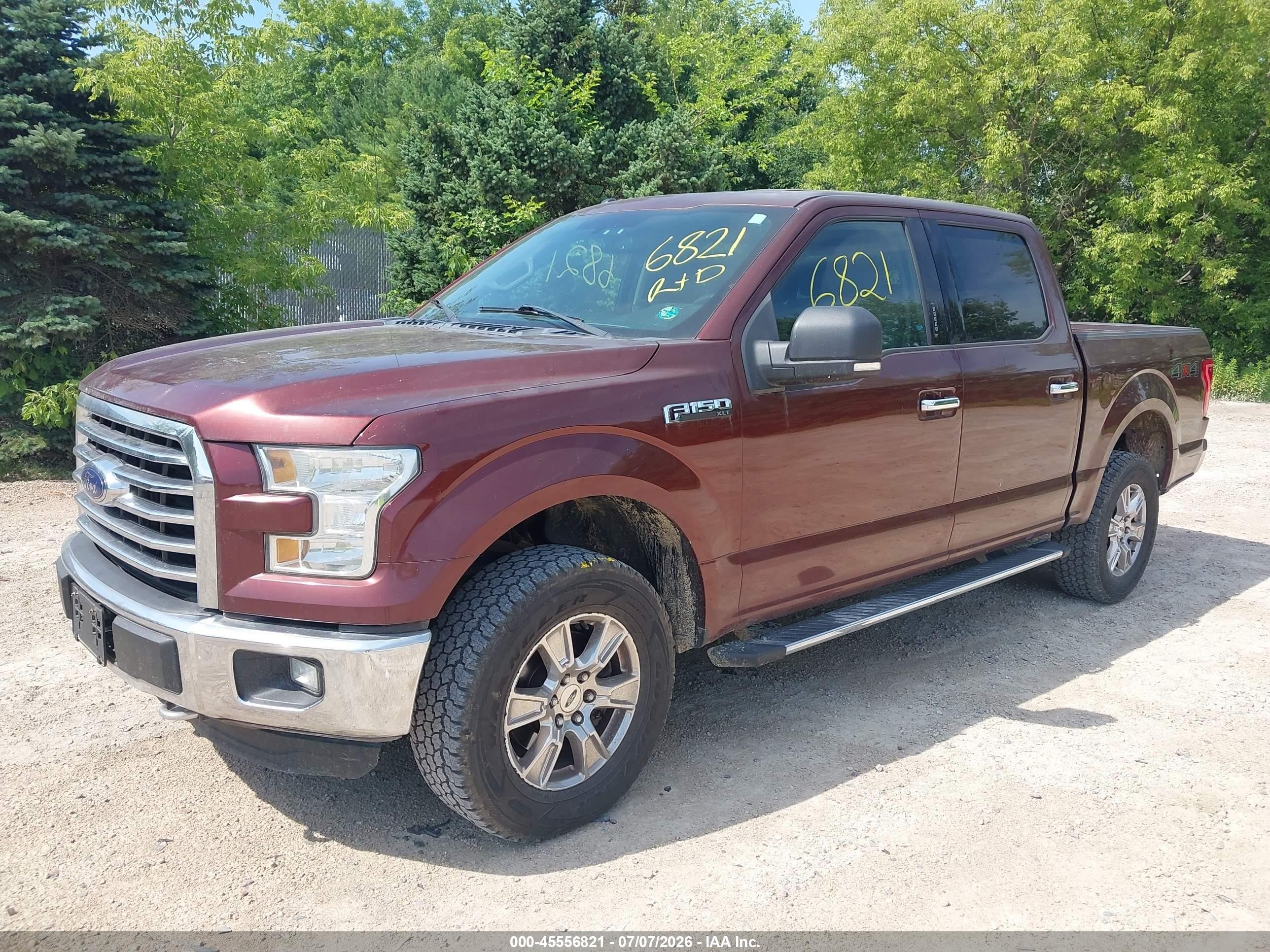 2015 Ford F-150 King Ranch/lariat/platinum/xl/xlt Maroon vin: 1FTEW1EF9FKD06201