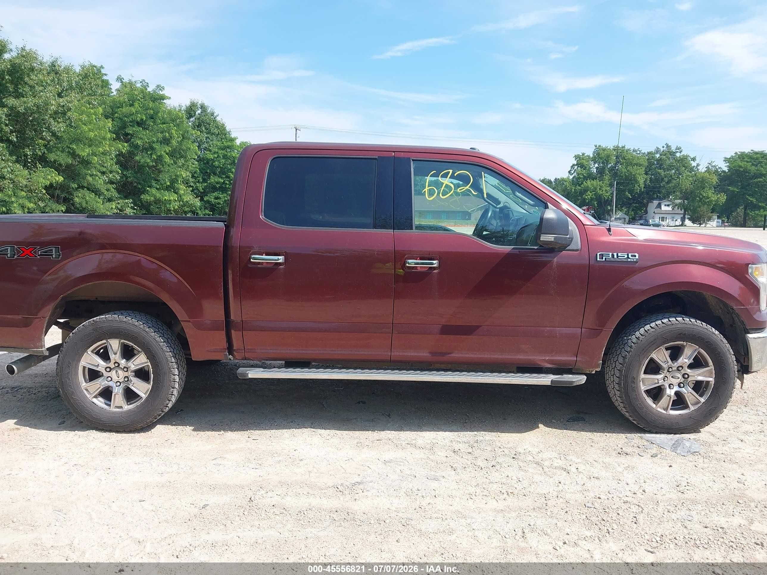 2015 Ford F-150 King Ranch/lariat/platinum/xl/xlt Maroon vin: 1FTEW1EF9FKD06201