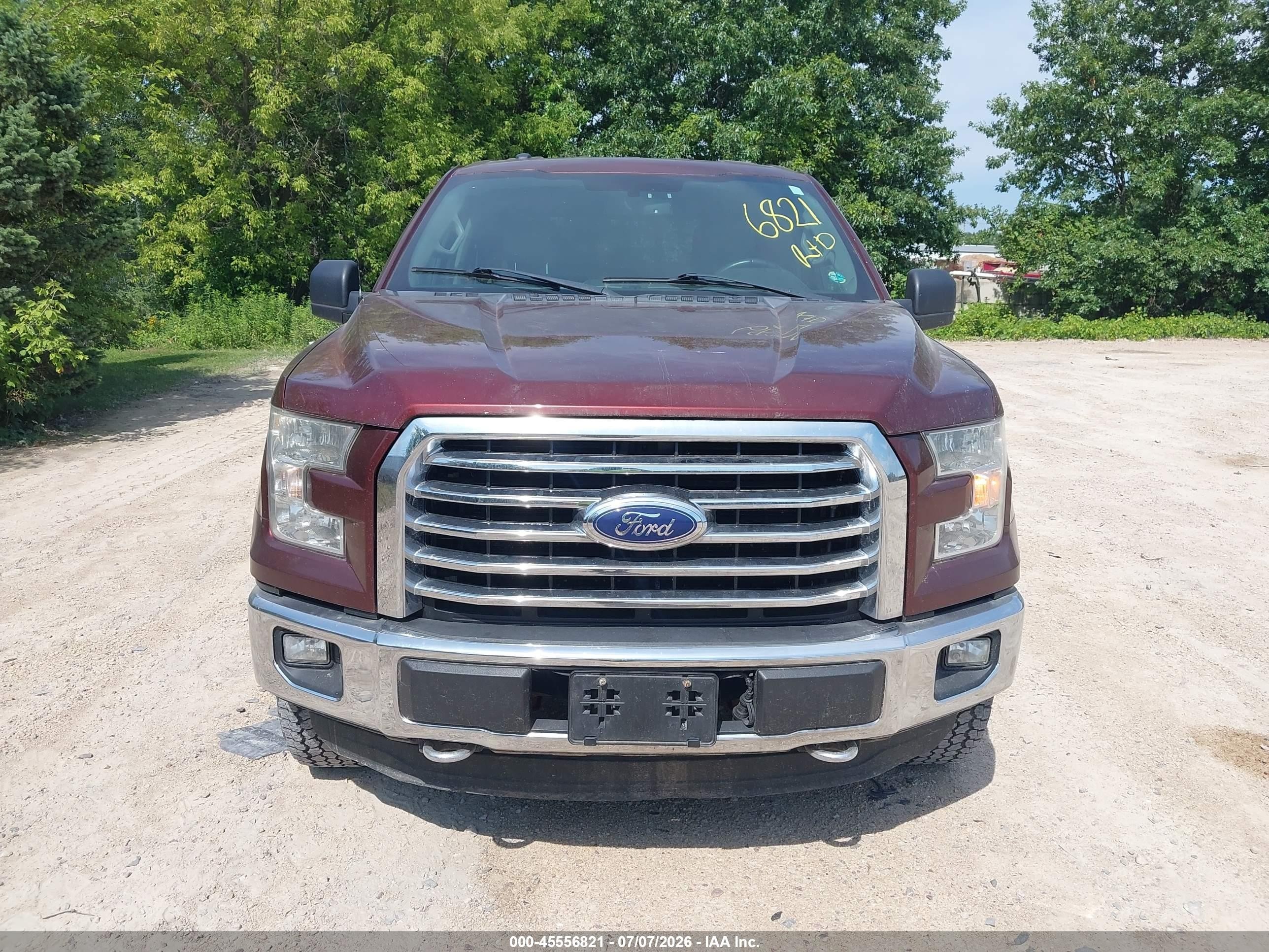 2015 Ford F-150 King Ranch/lariat/platinum/xl/xlt Maroon vin: 1FTEW1EF9FKD06201