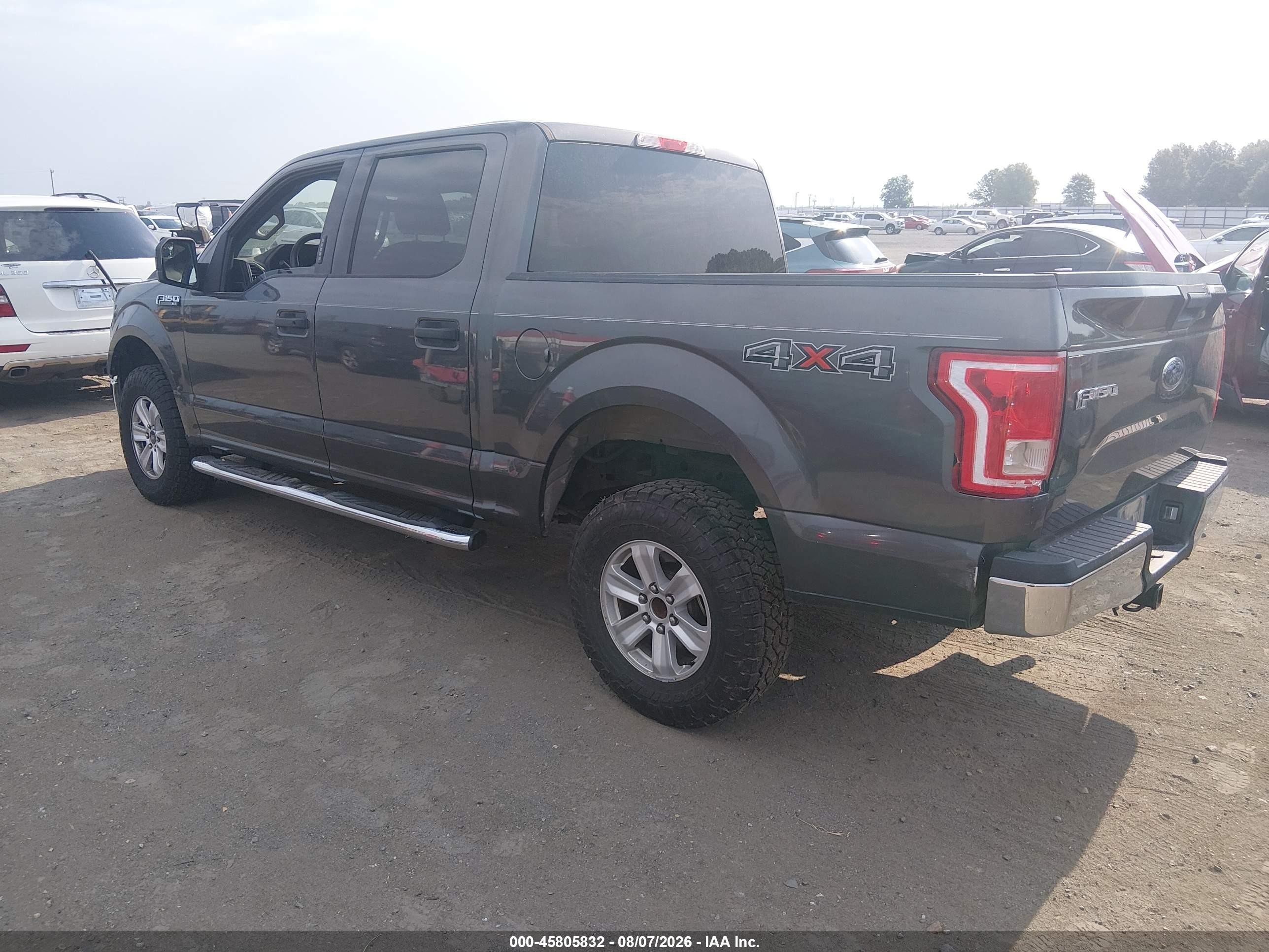 2015 Ford F-150 Xlt Gray vin: 1FTEW1EF9FKE09893
