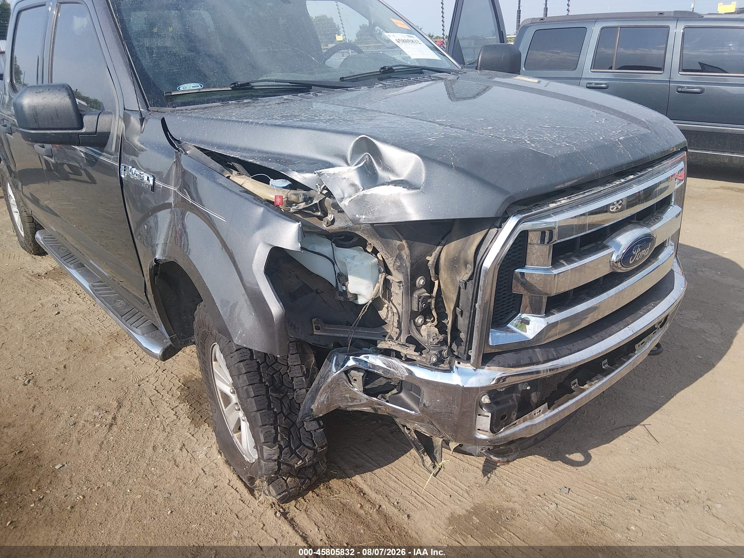 2015 Ford F-150 Xlt Gray vin: 1FTEW1EF9FKE09893