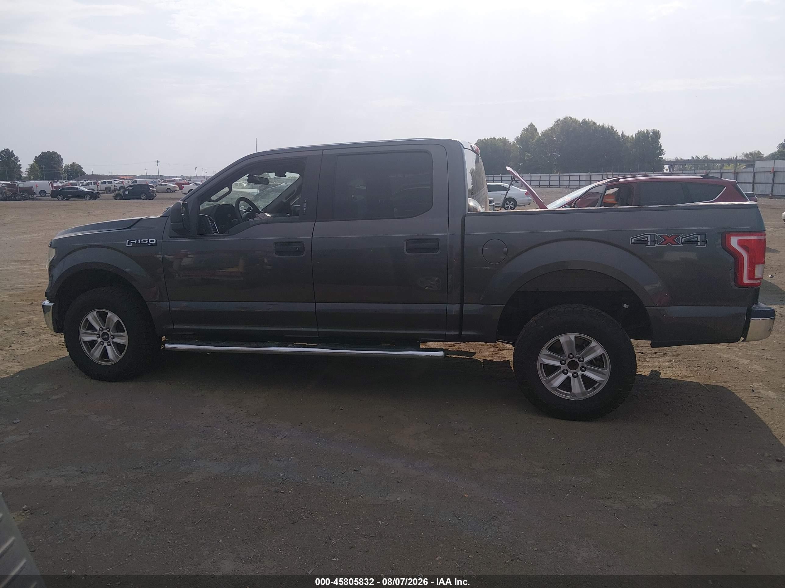 2015 Ford F-150 Xlt Gray vin: 1FTEW1EF9FKE09893