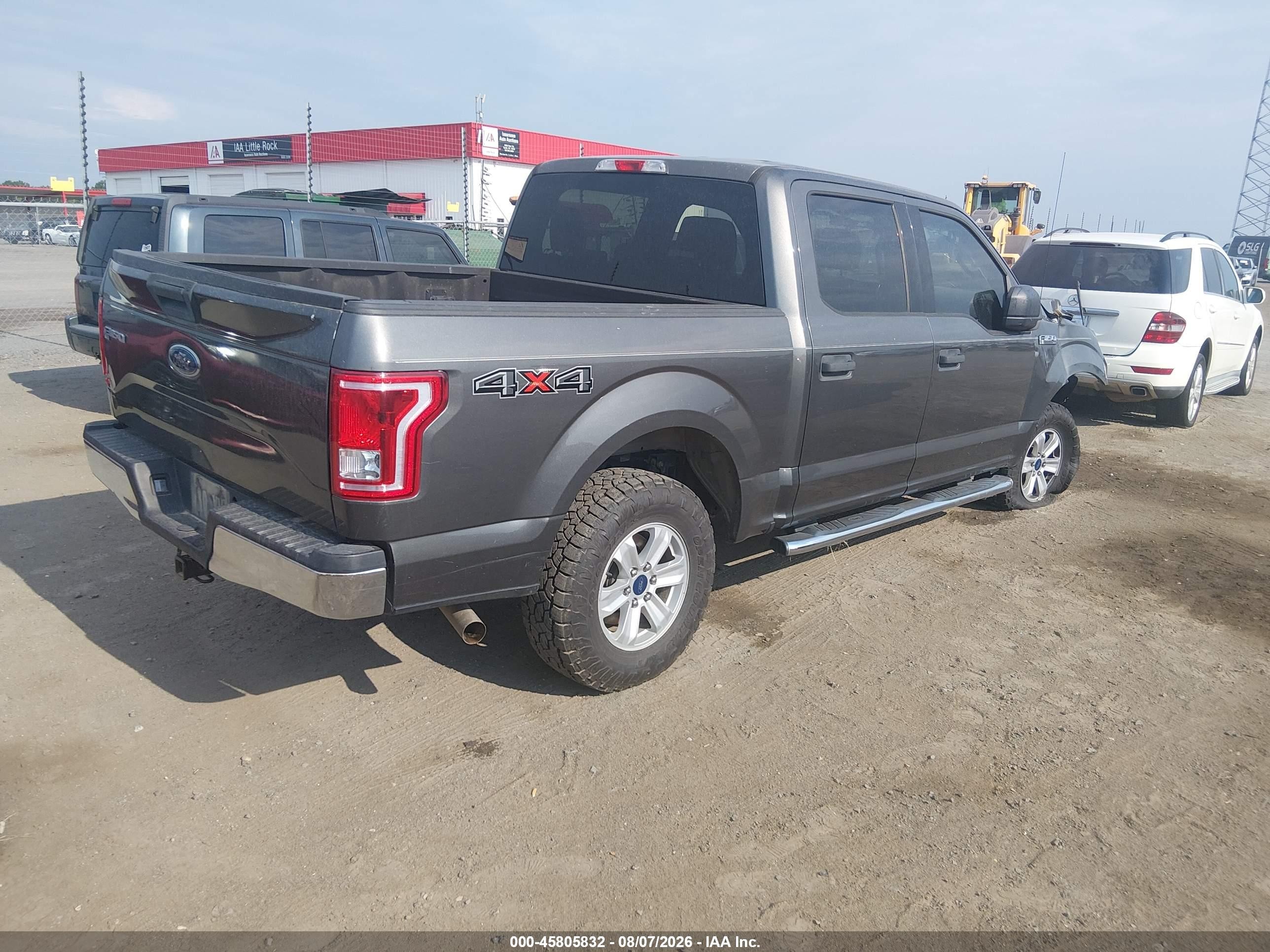 2015 Ford F-150 Xlt Gray vin: 1FTEW1EF9FKE09893