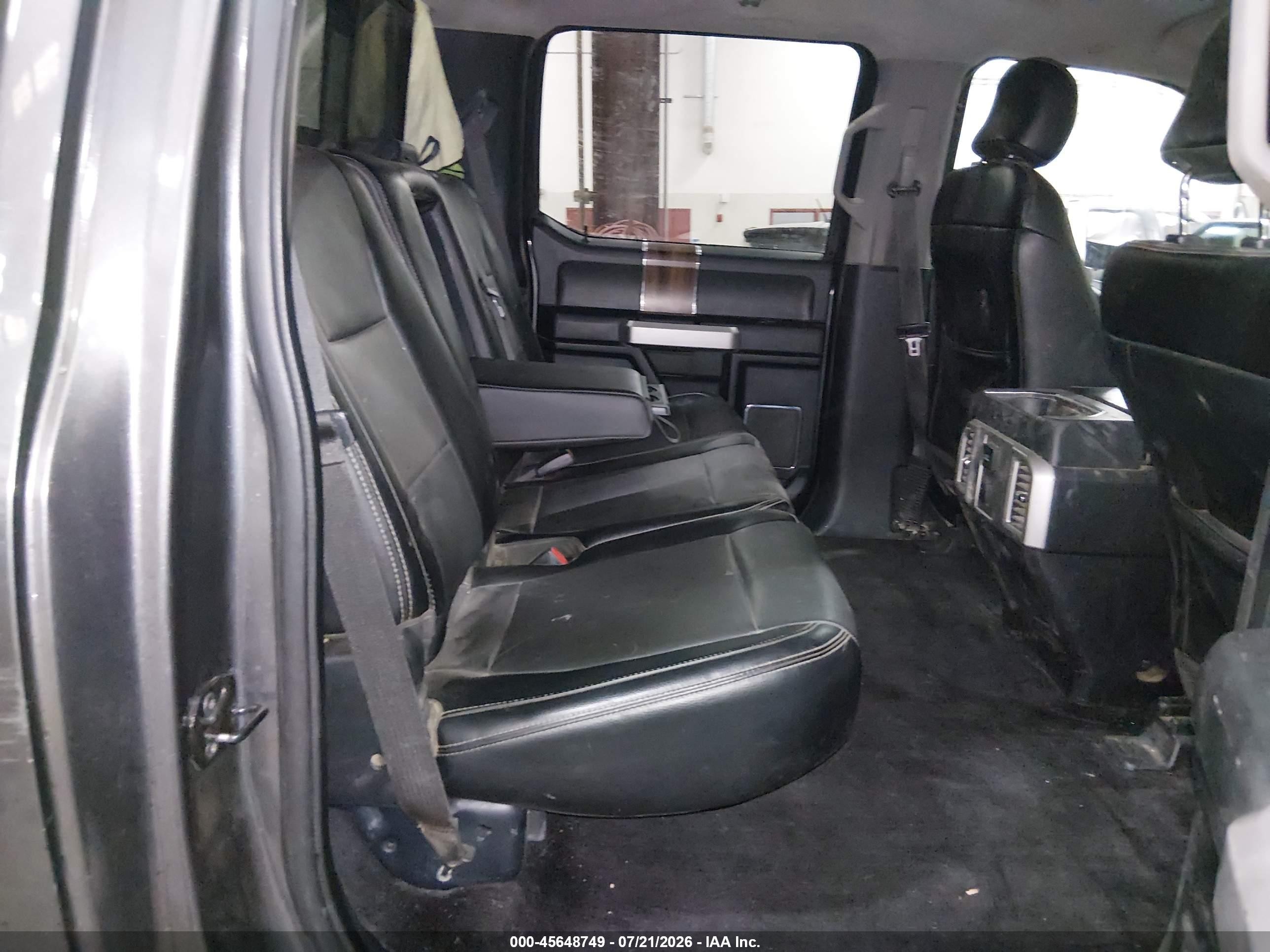 2015 Ford F-150 Lariat Gray vin: 1FTEW1EF9FKE30064