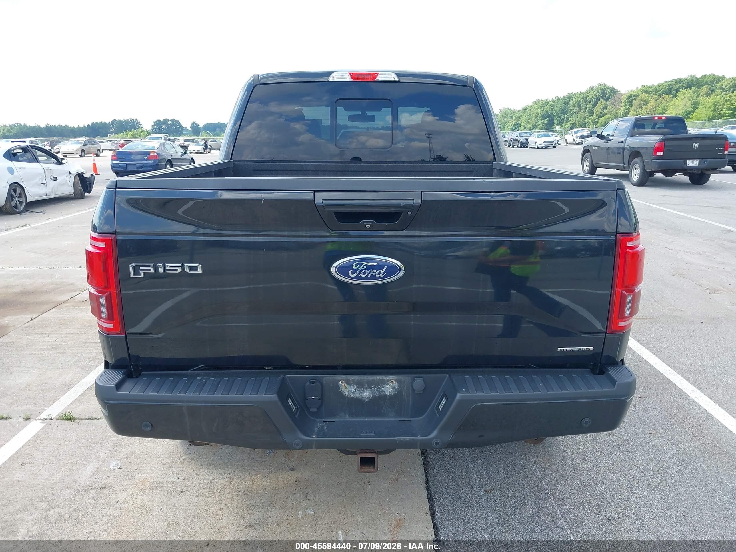 2015 Ford F-150 Lariat Black vin: 1FTEW1EFXFFA05297