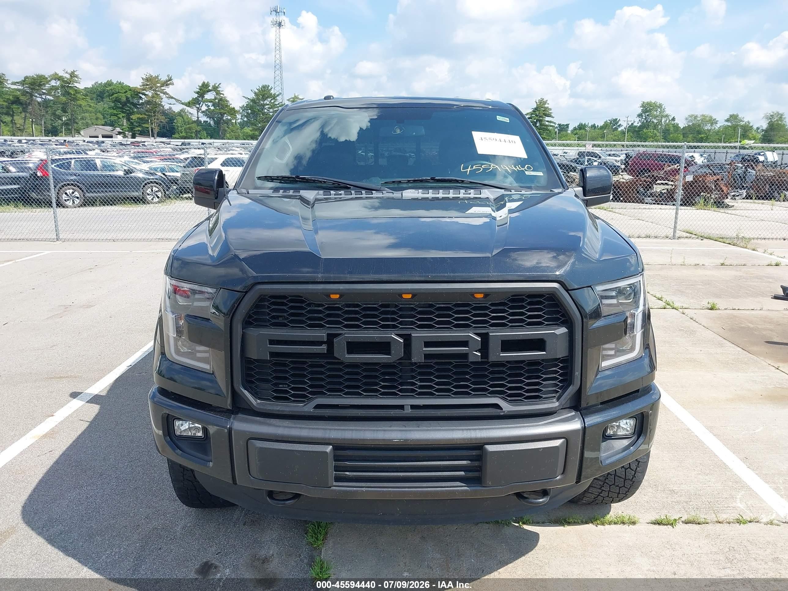 2015 Ford F-150 Lariat Black vin: 1FTEW1EFXFFA05297