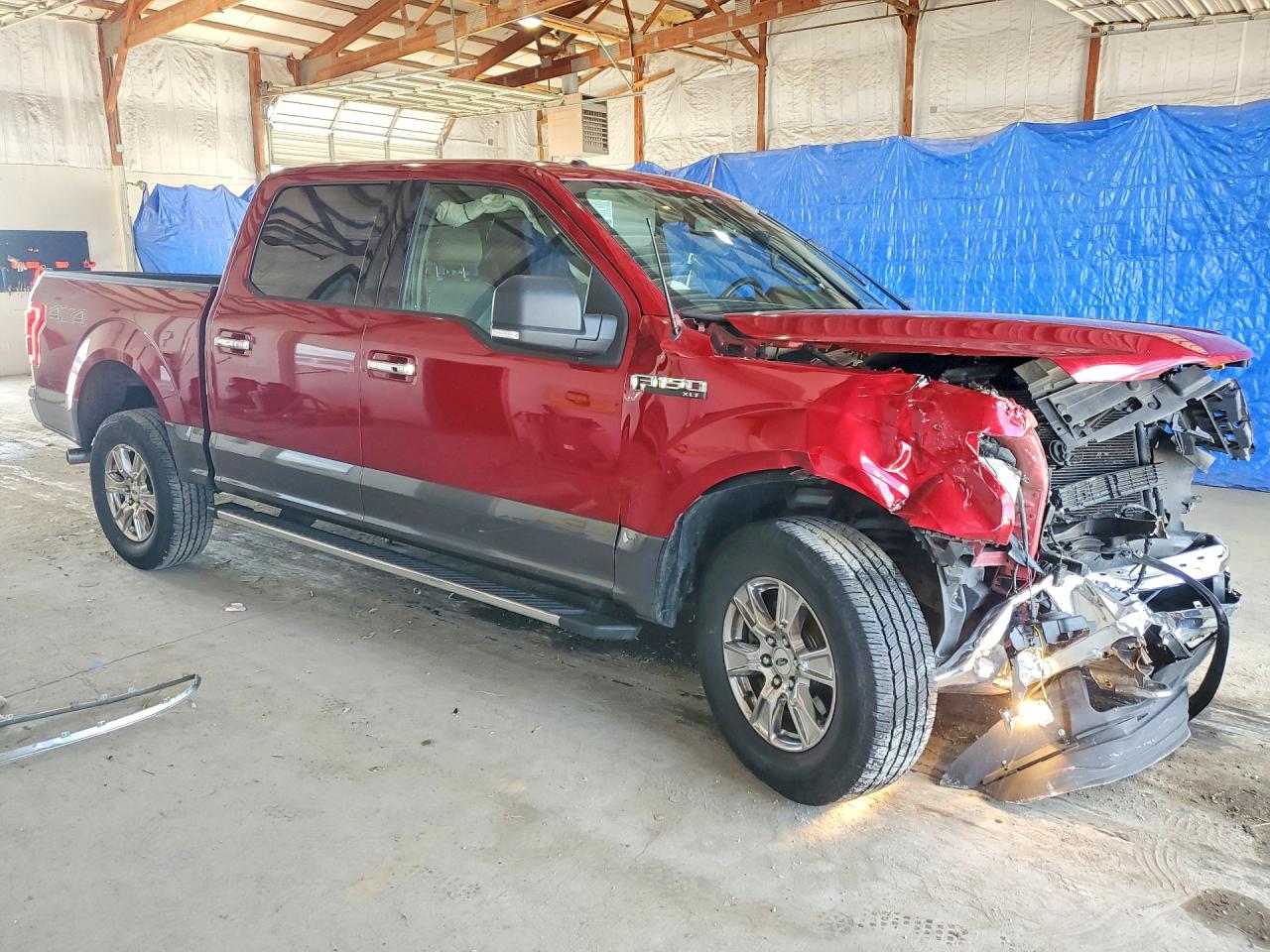2015 Ford F150 Supercrew Red vin: 1FTEW1EFXFFA78718