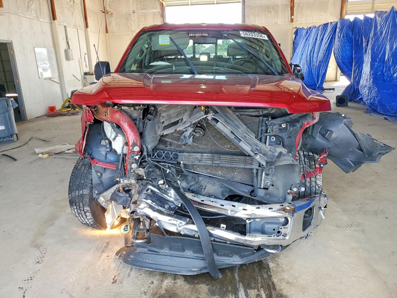 2015 Ford F150 Supercrew Red vin: 1FTEW1EFXFFA78718