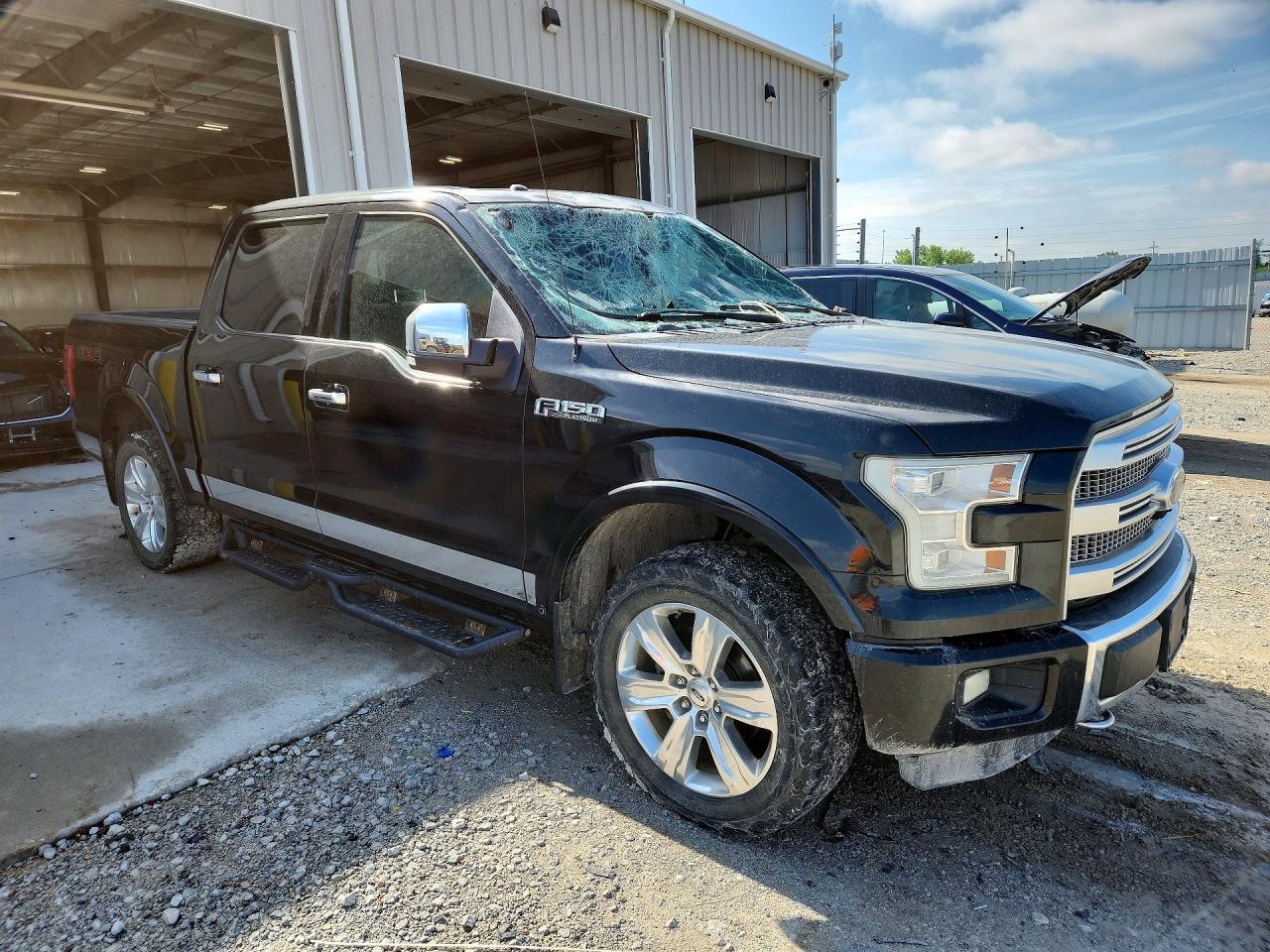 2015 Ford F150 Supercrew Black vin: 1FTEW1EFXFFB83422