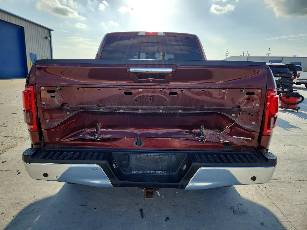 2015 Ford F150 Supercrew Burgundy vin: 1FTEW1EFXFFD07849