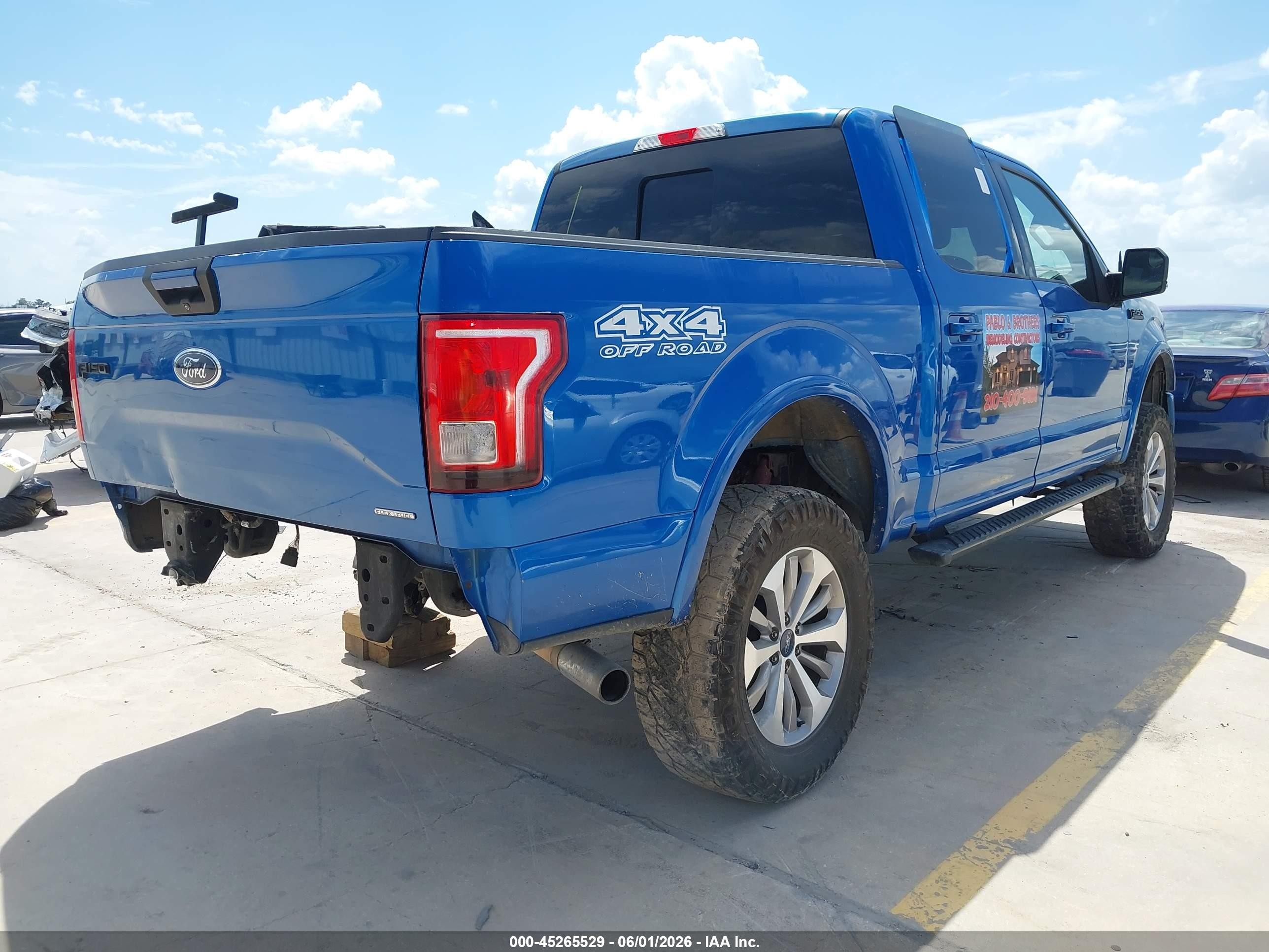 2015 Ford F-150 Xlt Blue vin: 1FTEW1EFXFKD08703